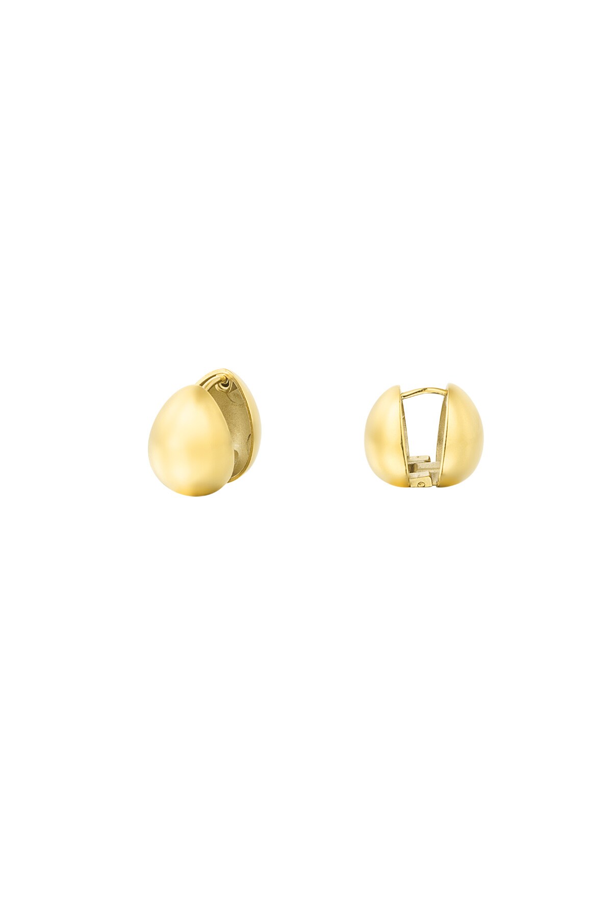 Earrings drop shape - Gold color h5 