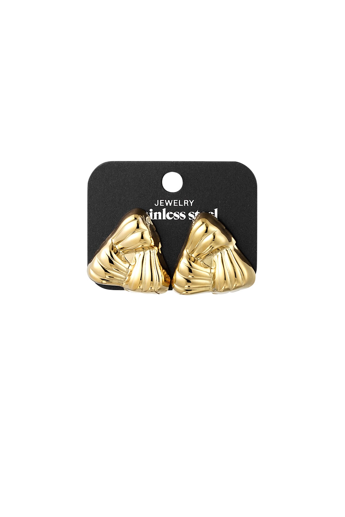 Love Triangle earrings - Gold color h5 Picture3