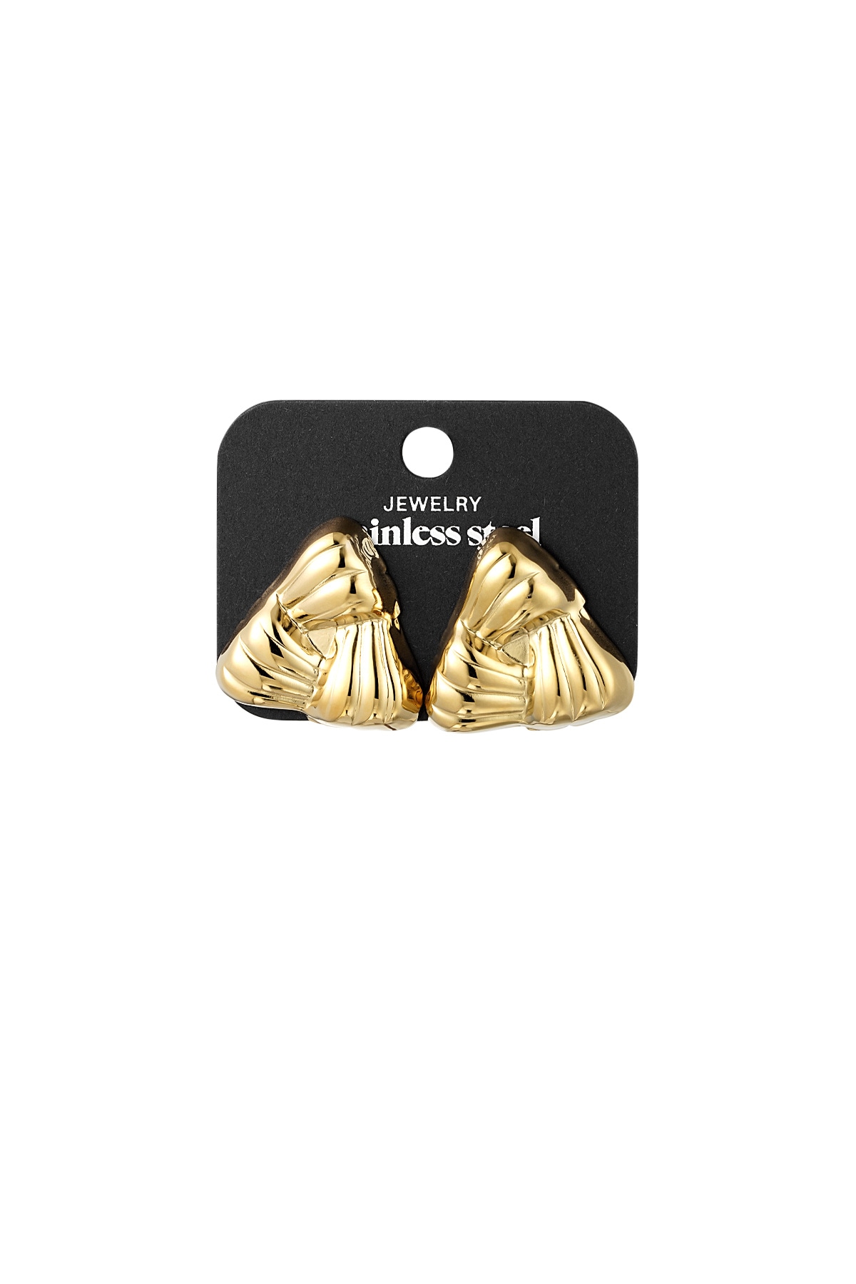 Love Triangle earrings - Gold color Picture3