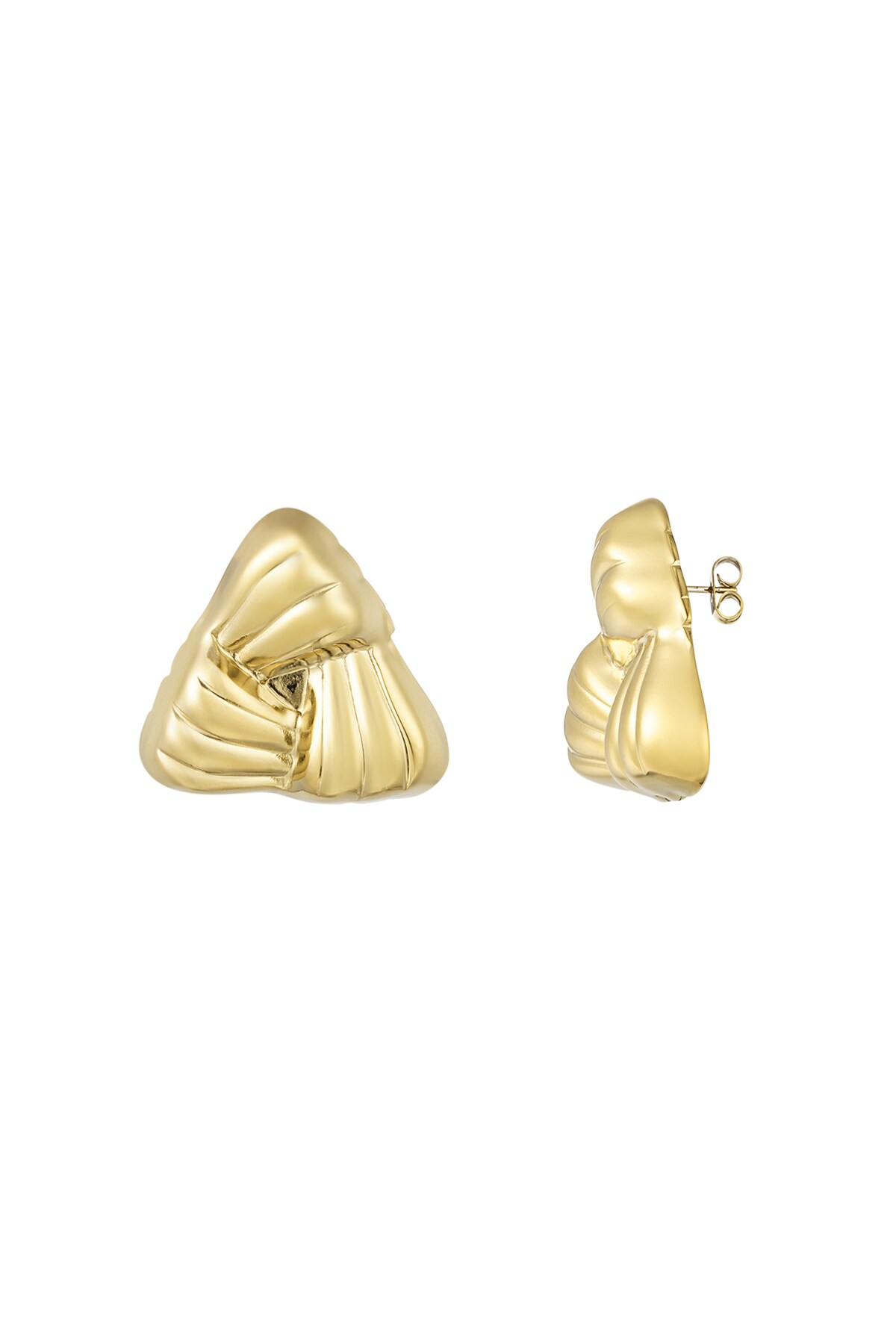 Love Triangle earrings - Gold color 