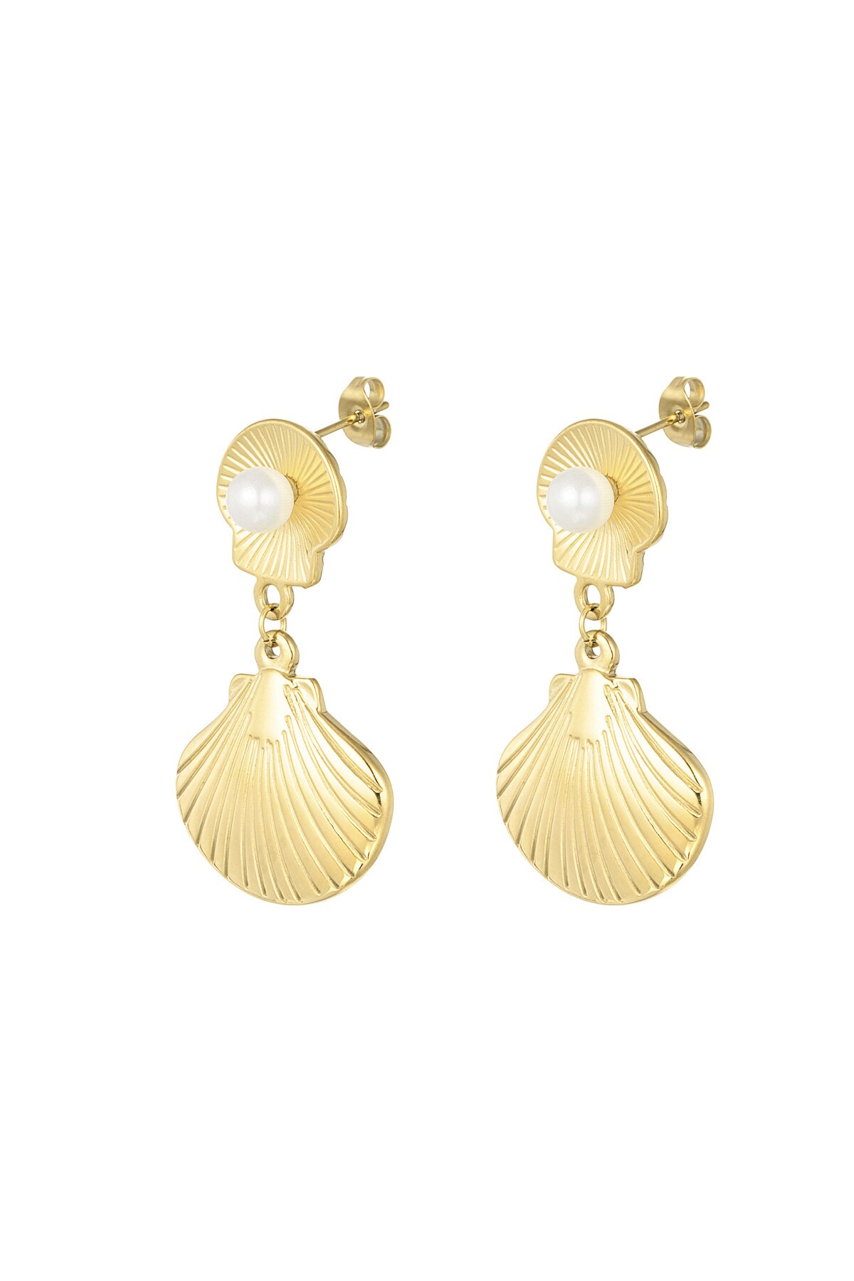 Earrings sea treasure - Gold color h5 