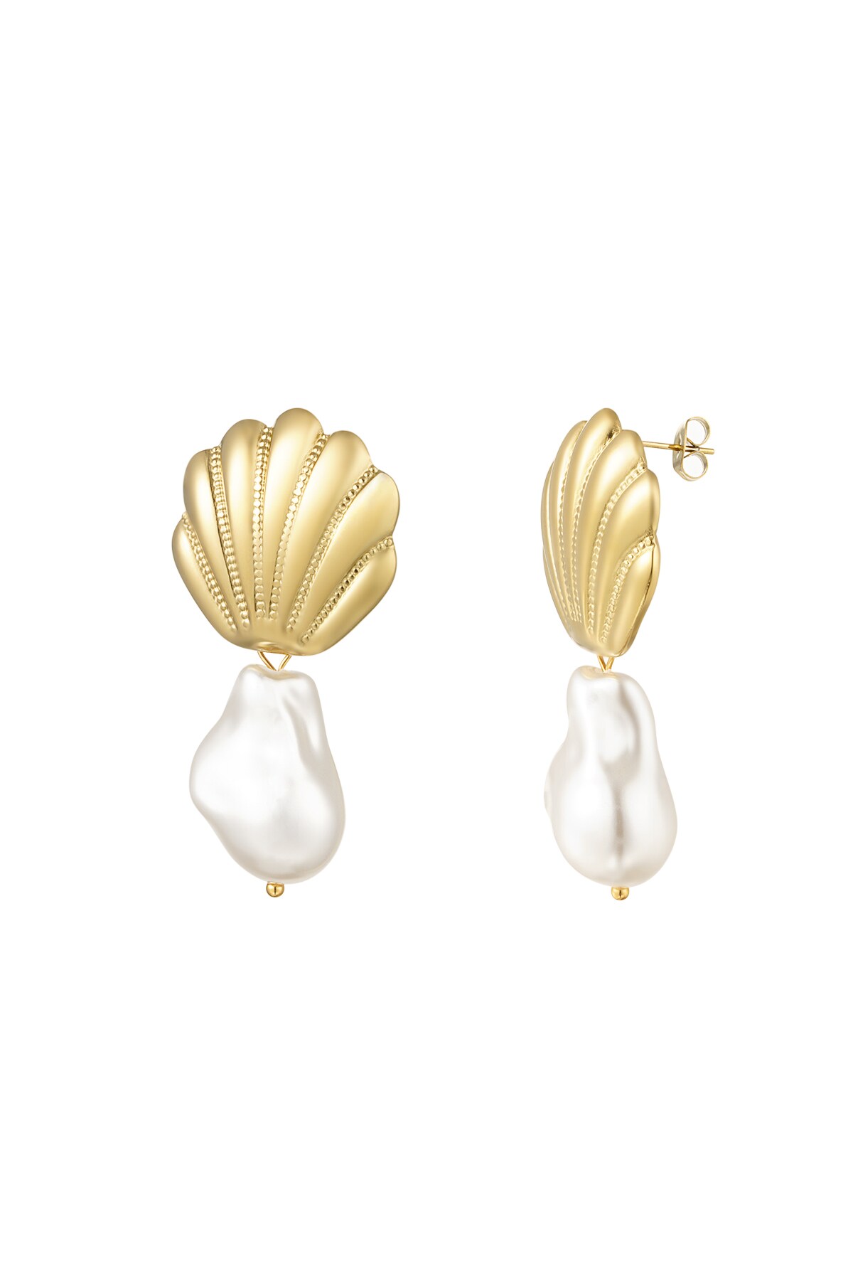 Beach Treasure earrings - Gold color h5 