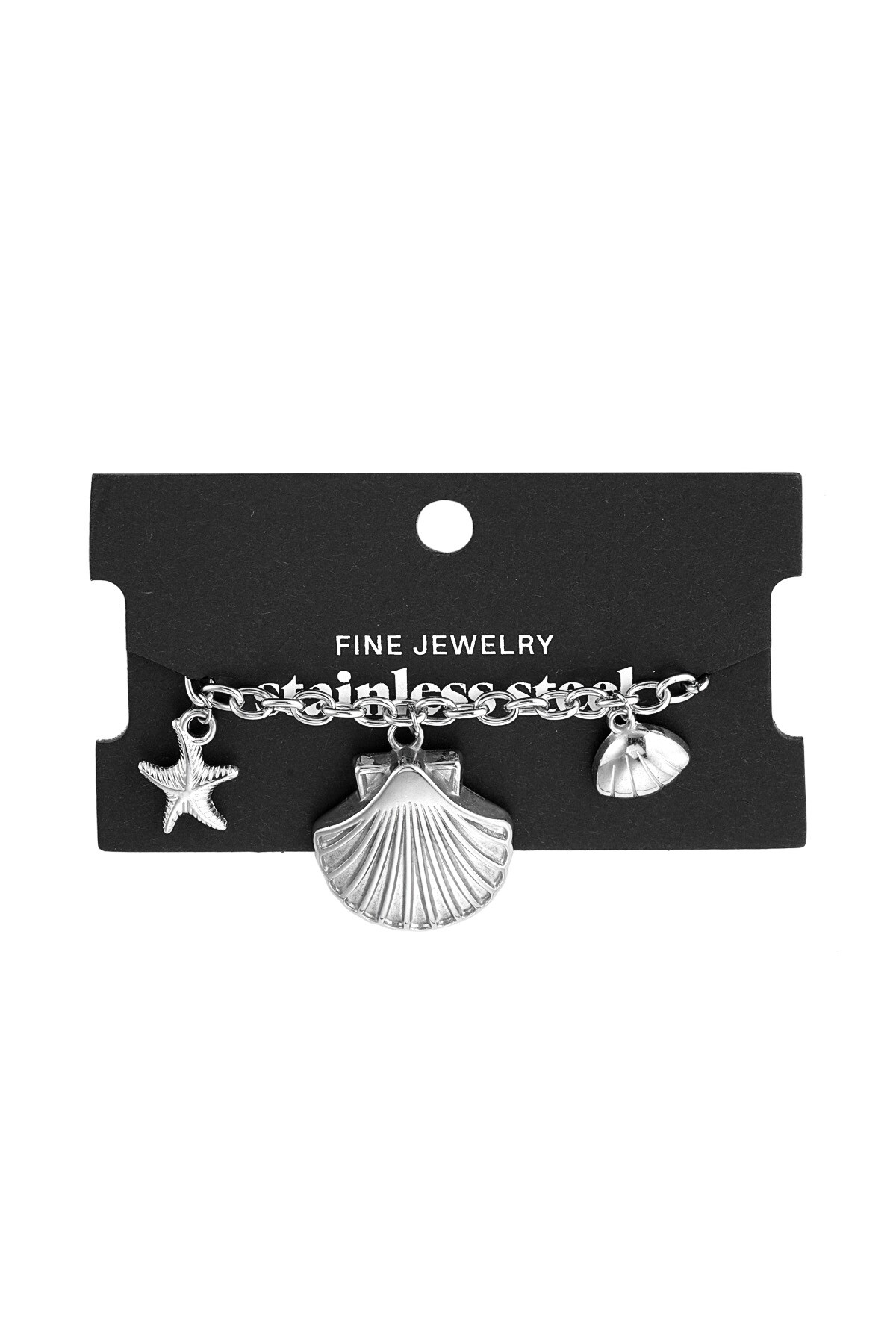 Link bracelet seashell - Silver color Picture3