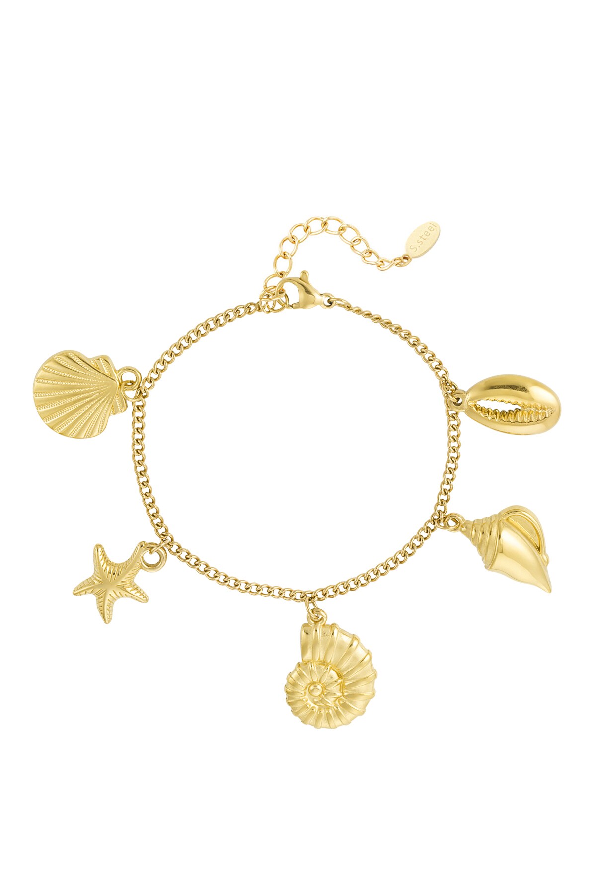 Charm bracelet summer lovin' - Gold color 