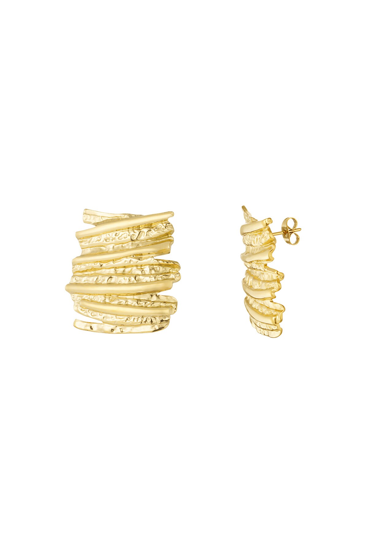 Earrings tough babe - Gold color h5 