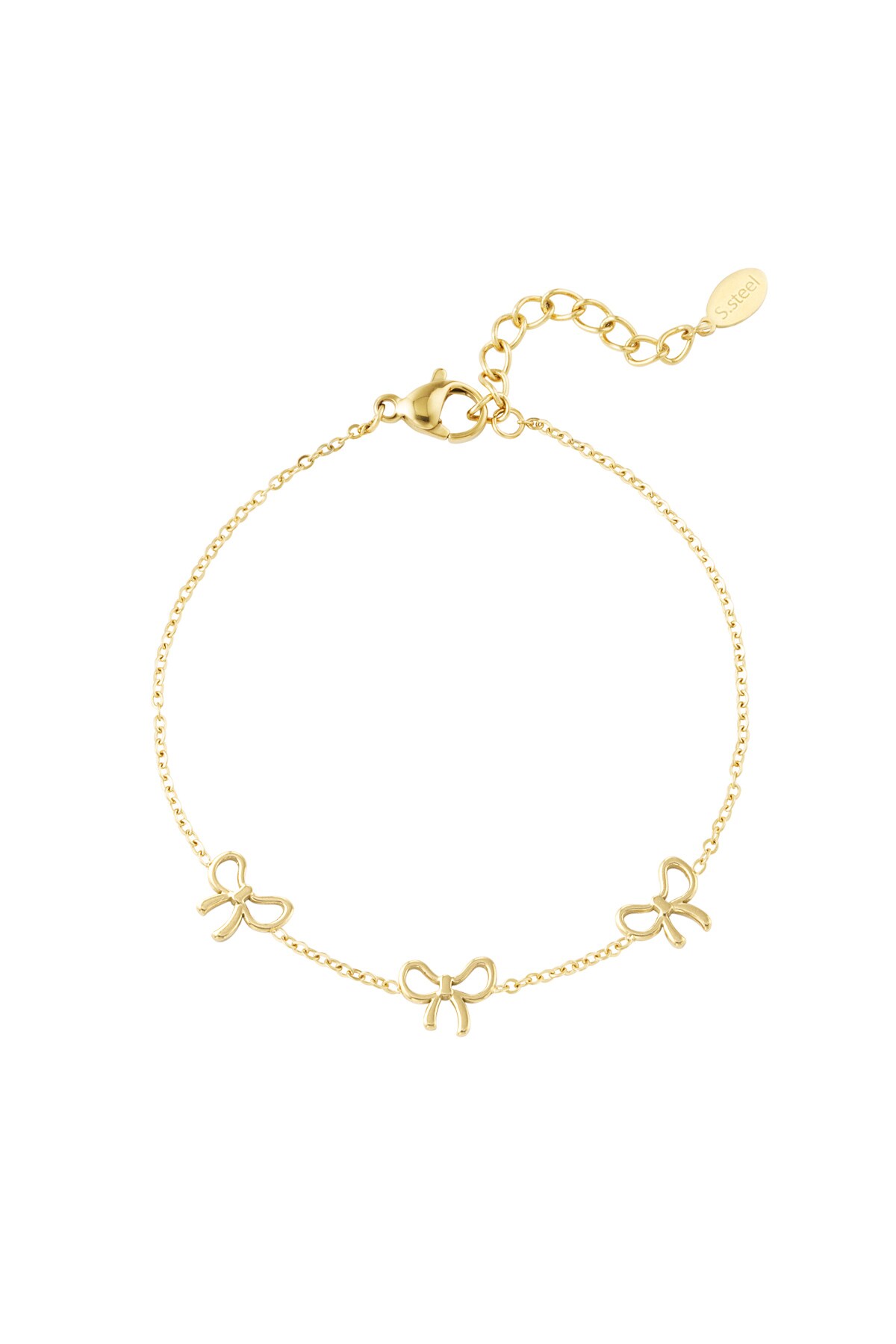 Charming Bows bracelet - Gold color 