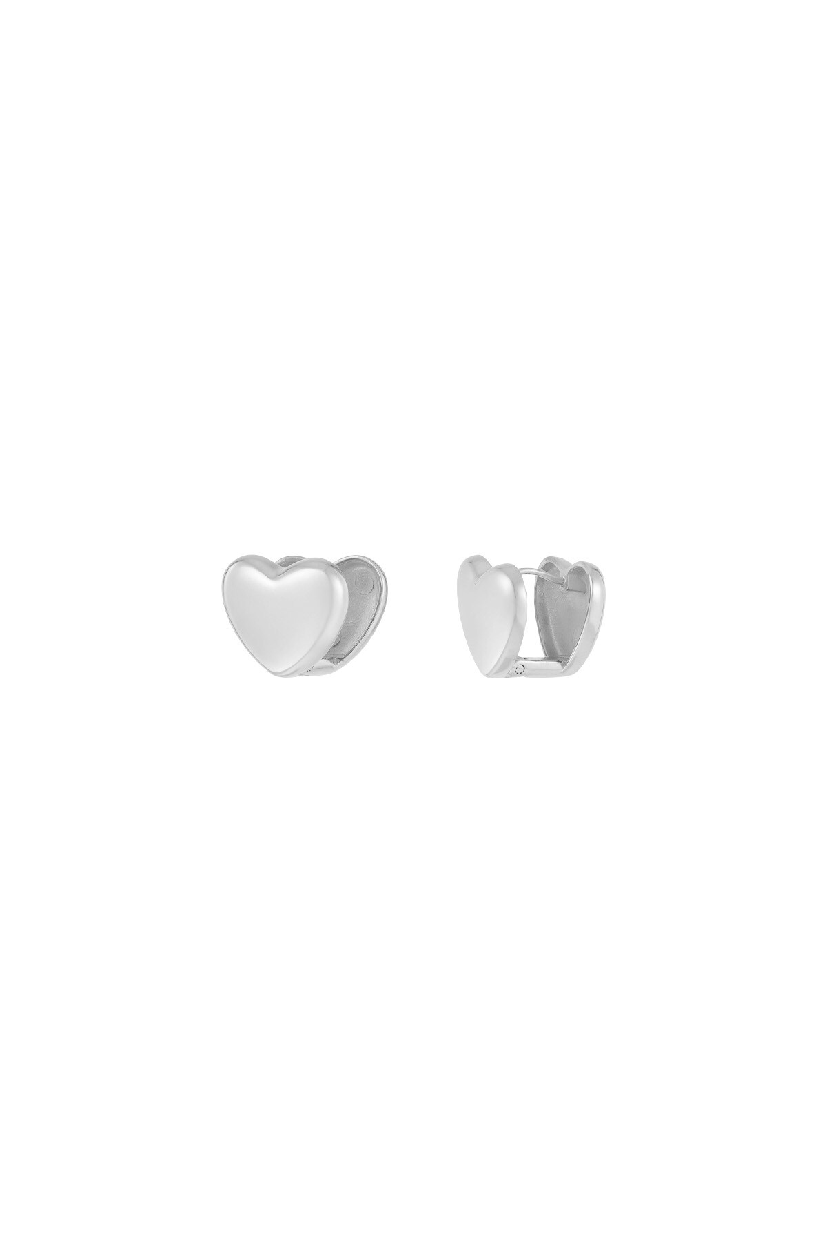 Little Hearts stud earrings - Silver color h5 