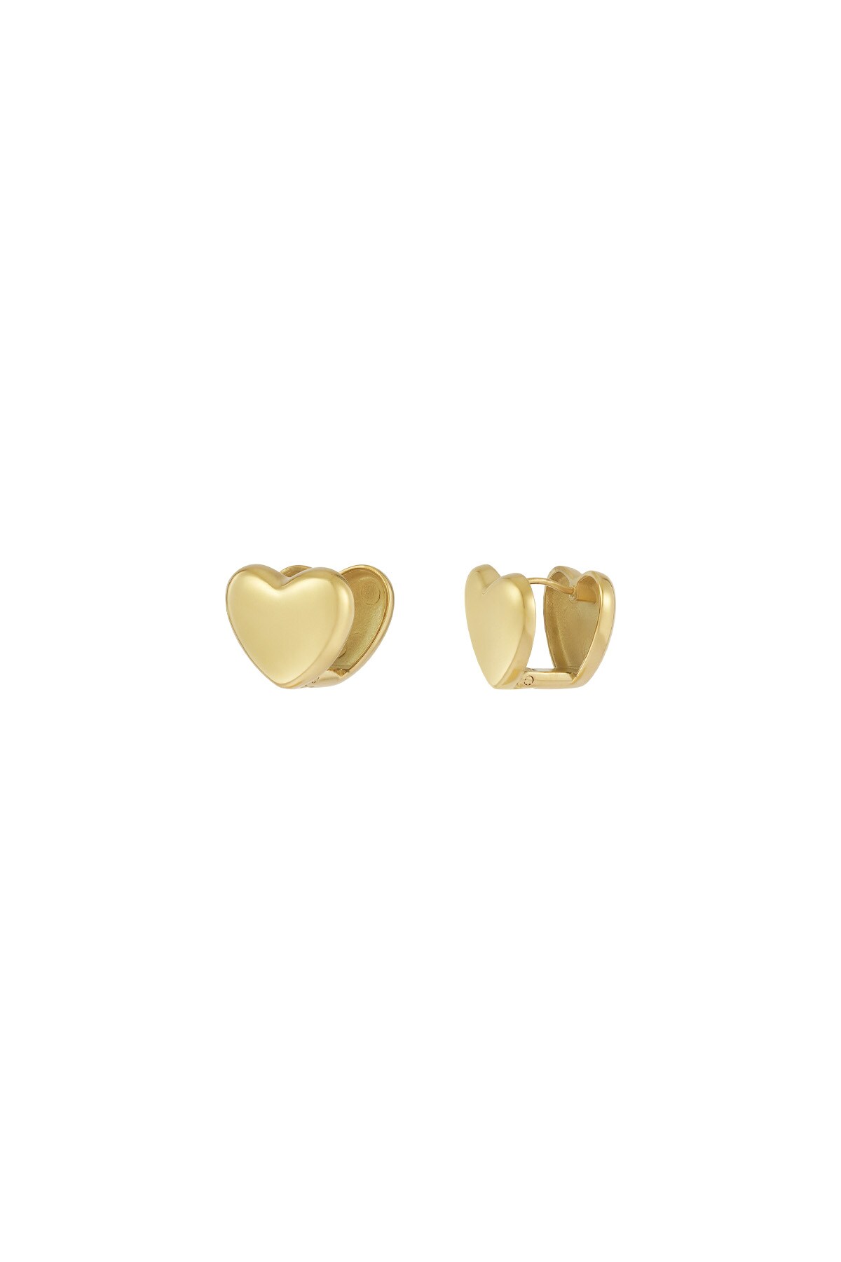 Little Hearts stud earrings - Gold color h5 