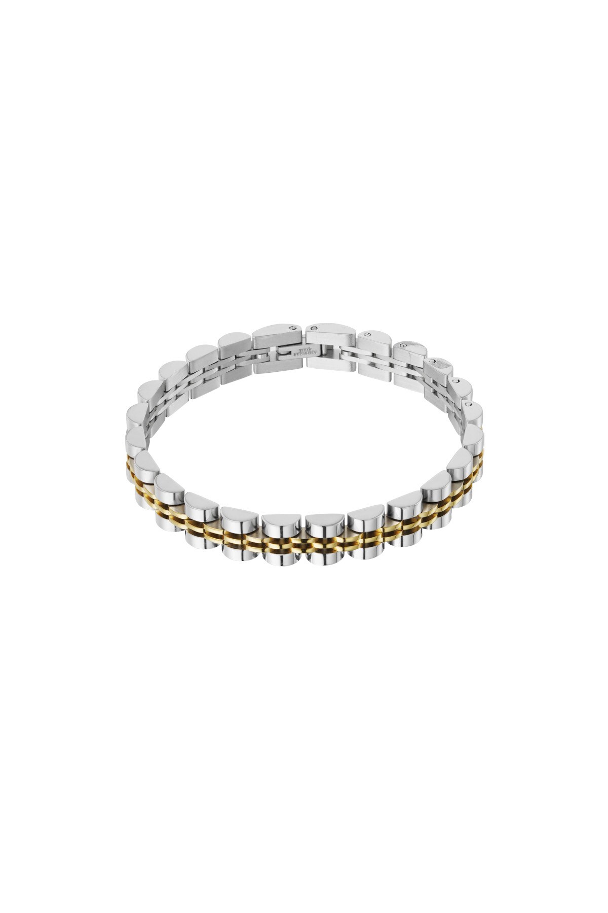 Cool link bracelet - silver gold h5 