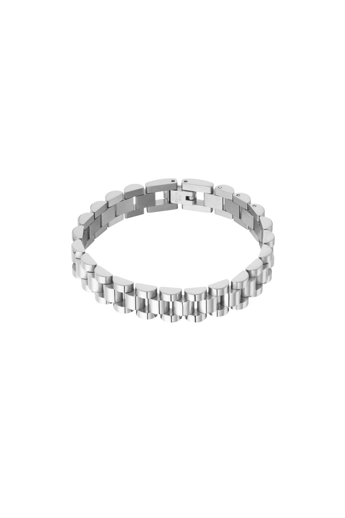 Classic link bracelet - Silver color h5 