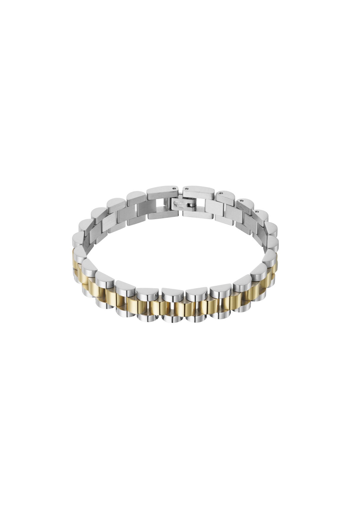 Classic link bracelet - gold silver h5 