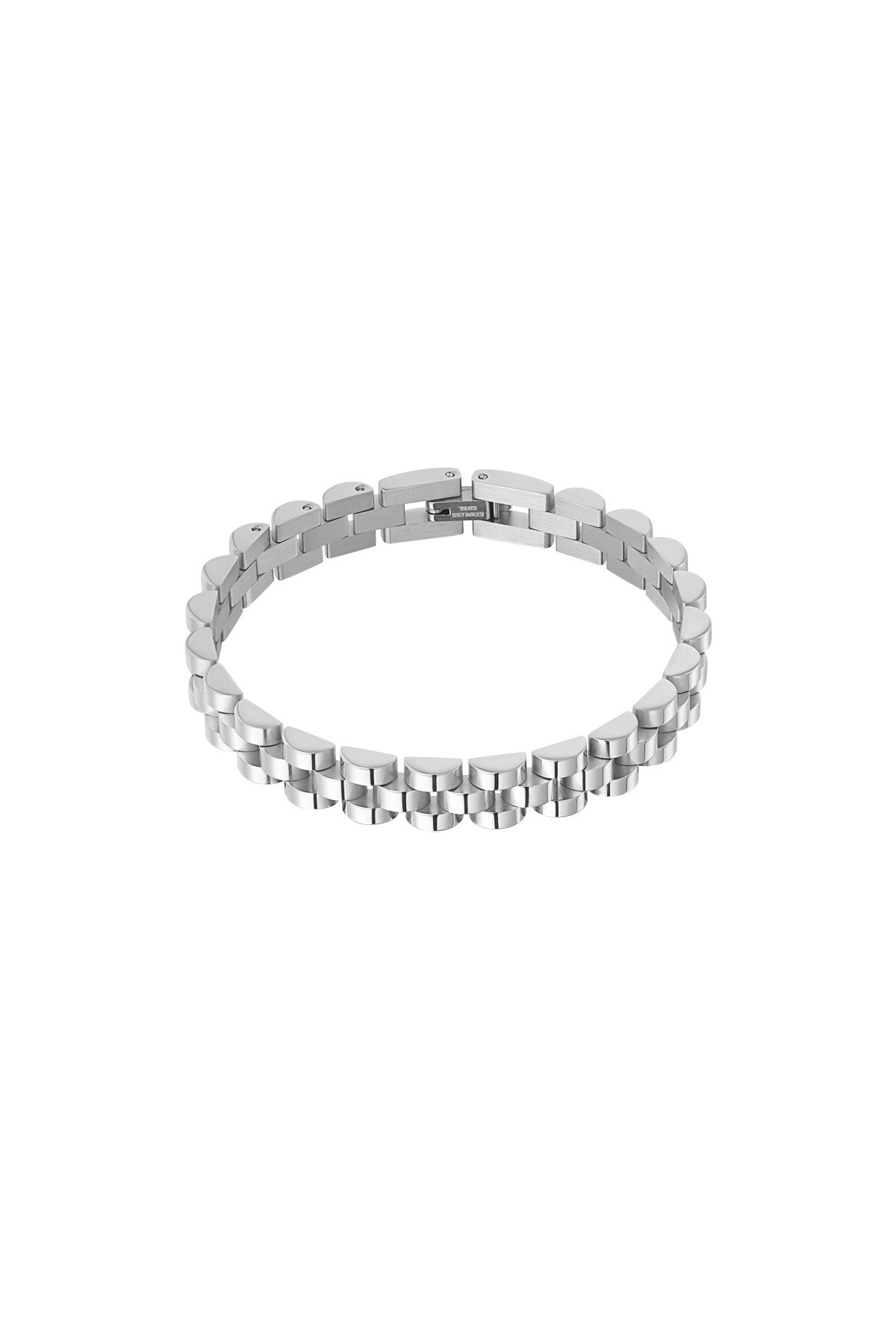 Classy link bracelet - Silver color h5 