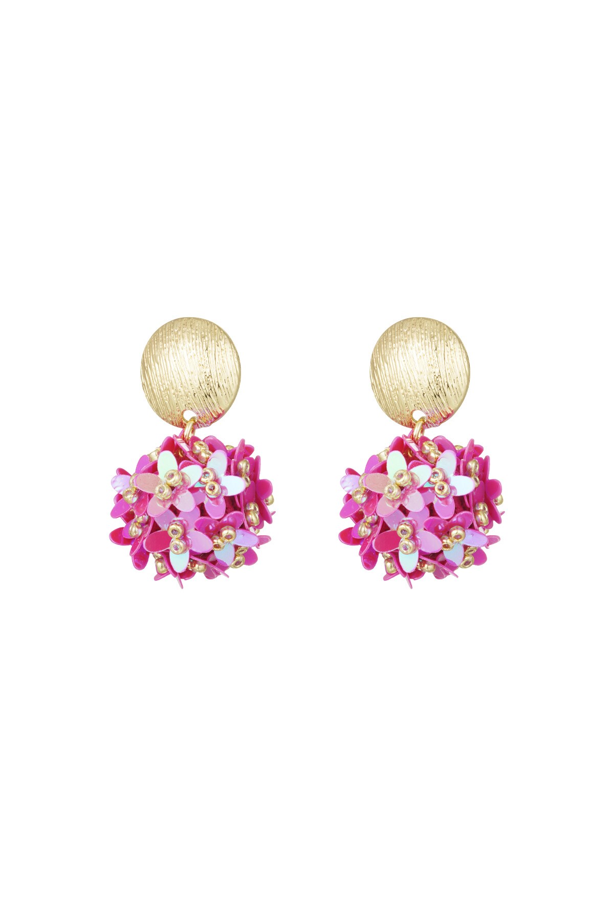 Pop of colour earrings - Fuchsia h5 