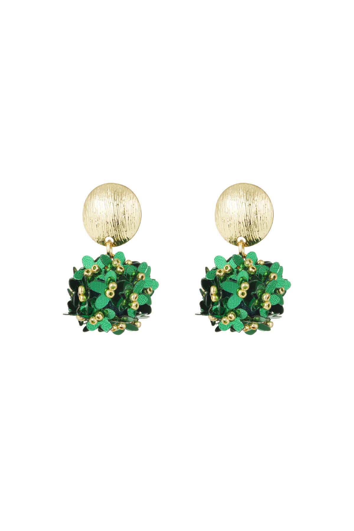 Pop of colour earrings - green 