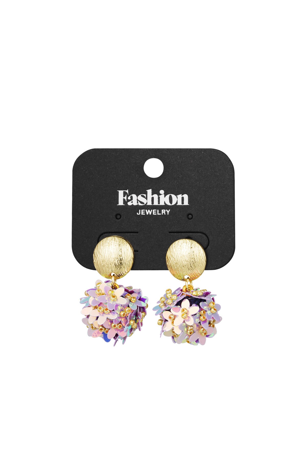 Pop of colour earrings - purple h5 Picture3