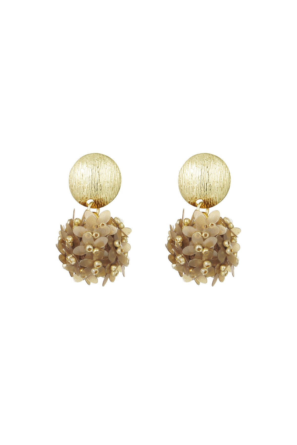 Pop of colour earrings - beige h5 