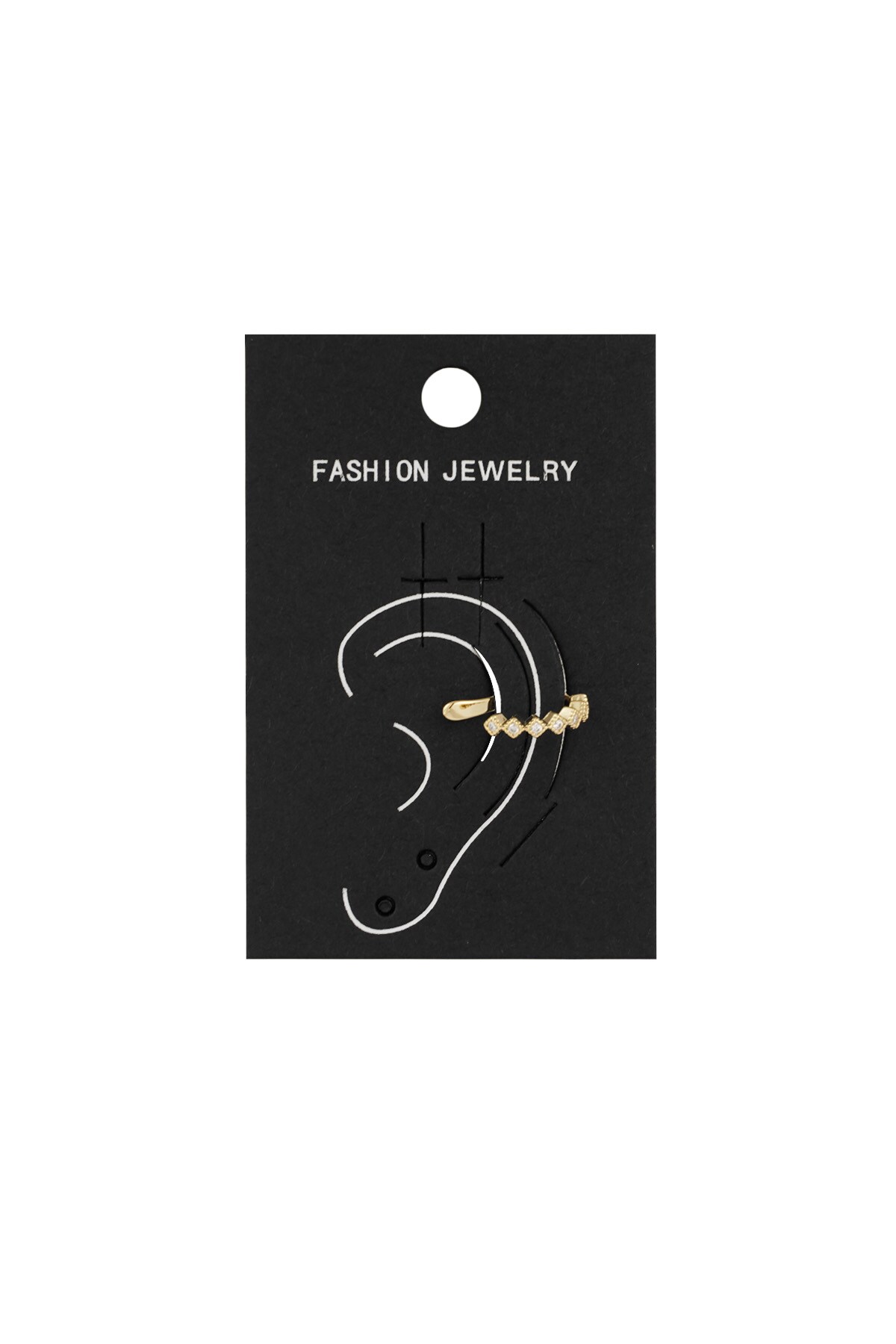 Earcuff Elegant Edge - Gold color h5 Picture4