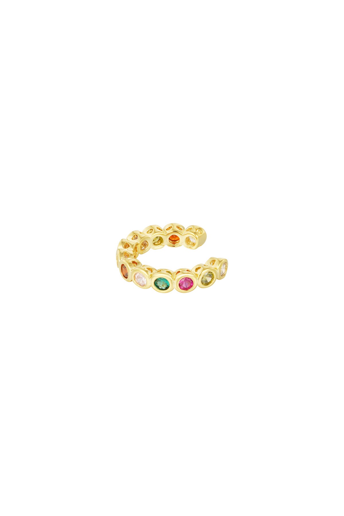 Earcuff Colorful Bliss - Gold color h5 