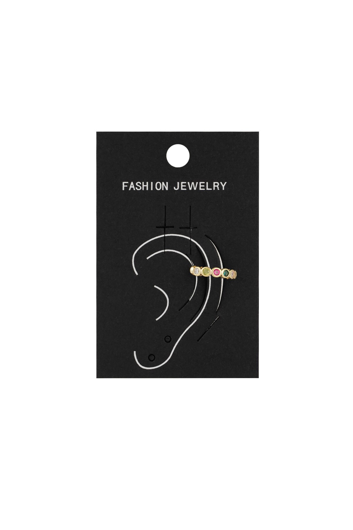 Earcuff Colorful Bliss - Gold color Picture4