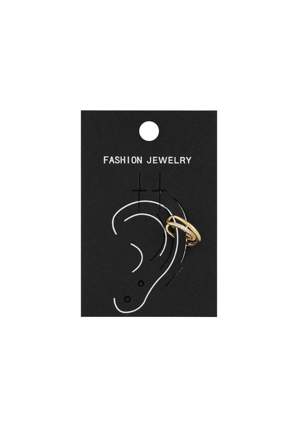 Earcuff Layered Glam - Gold color h5 Picture4