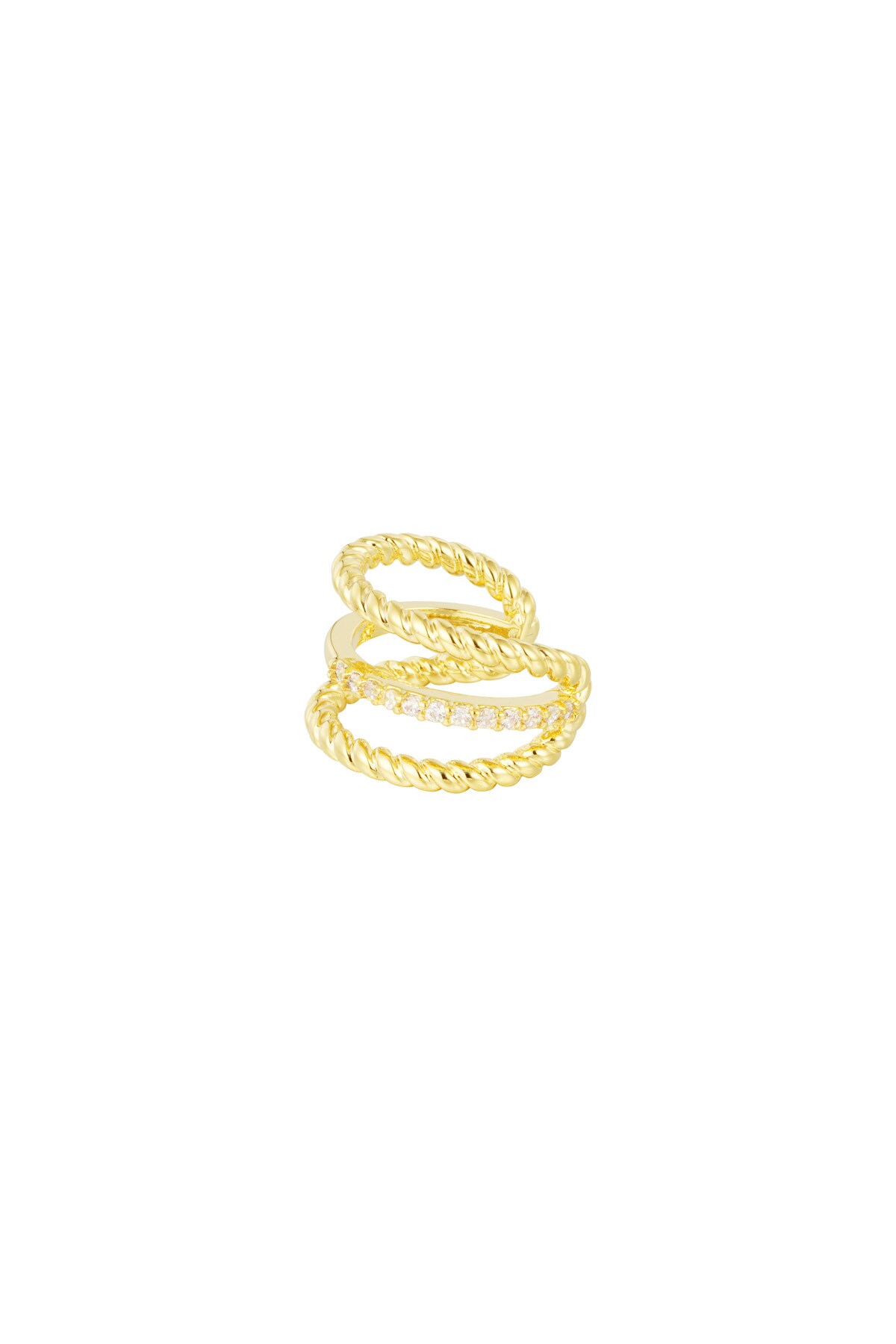 Earcuff Twisted - Gold color 