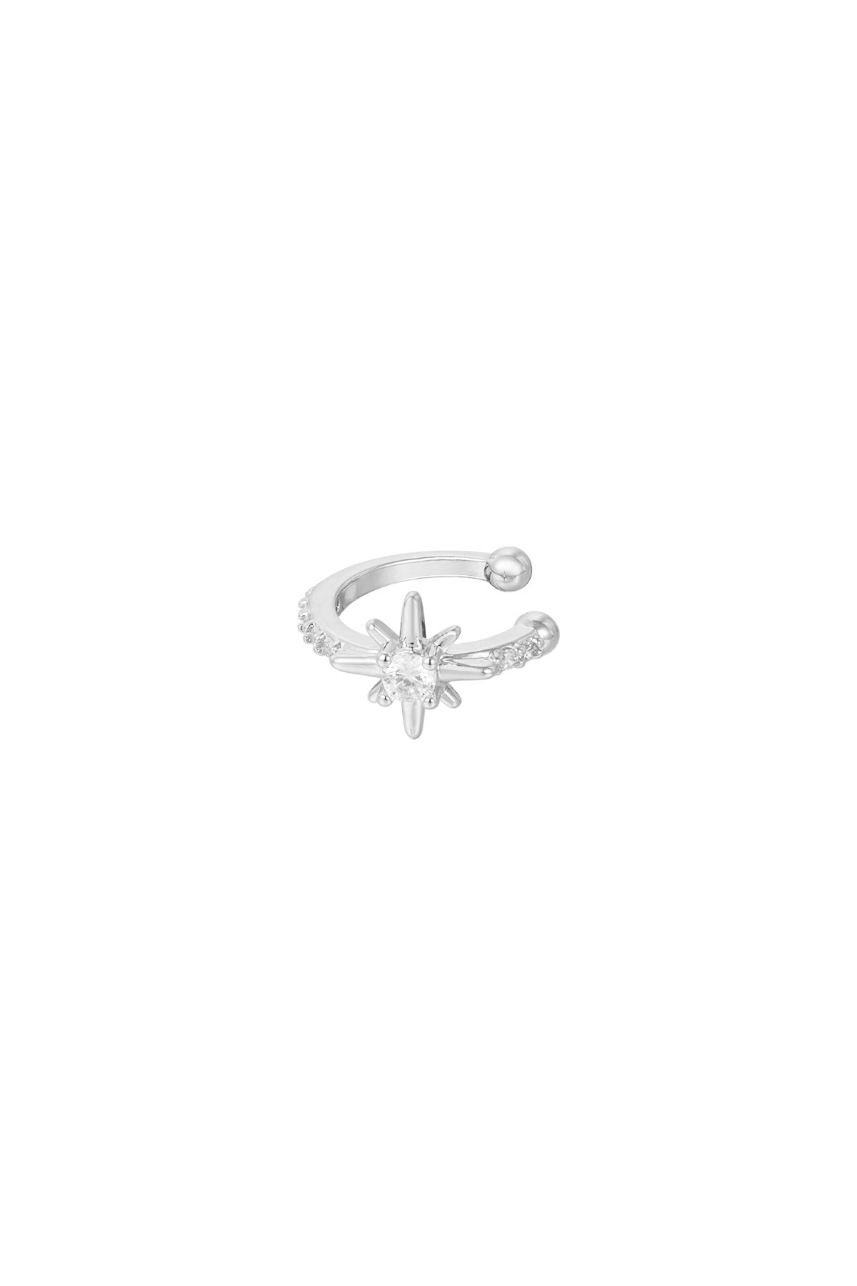 Earcuff Twinkle - Silver color h5 