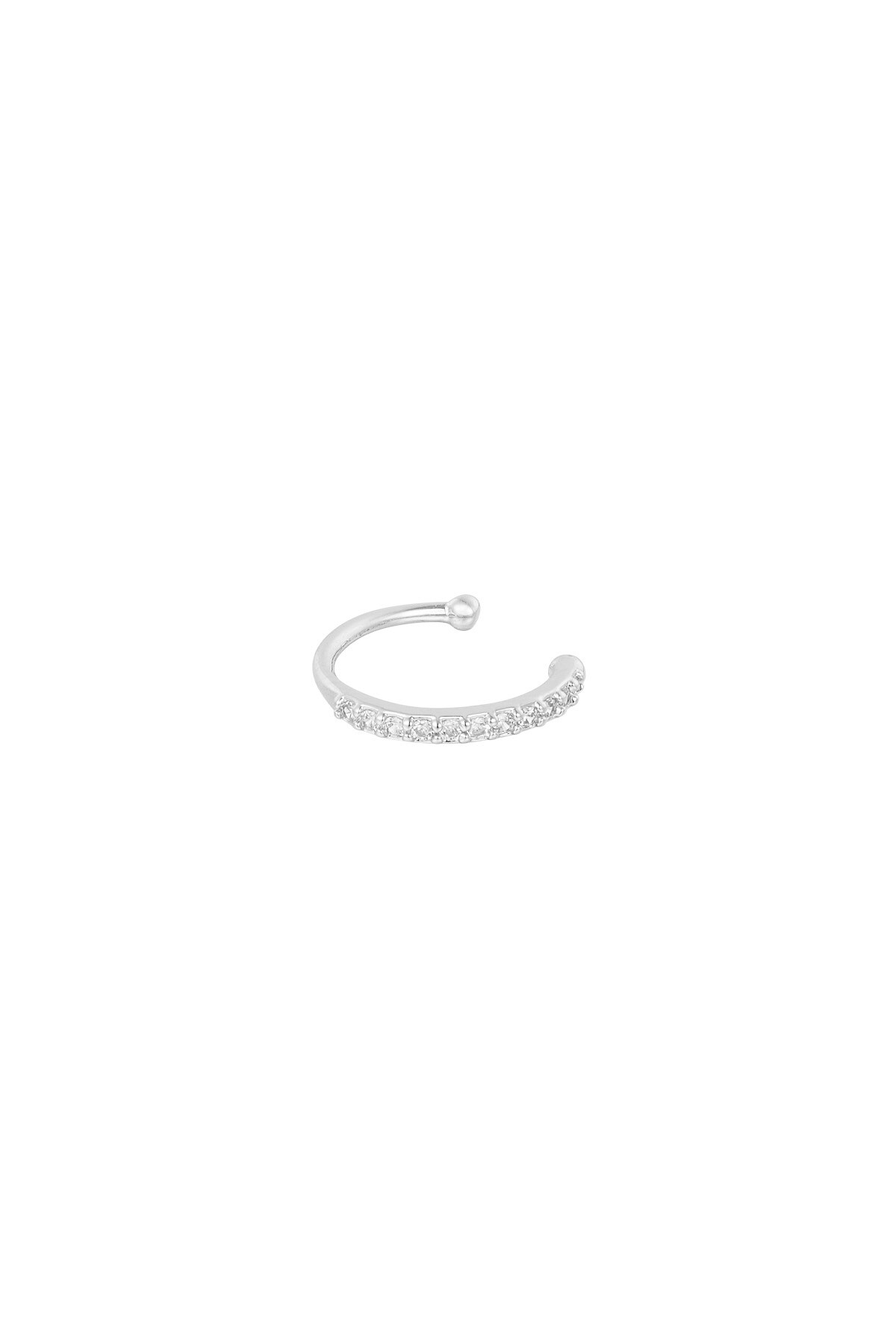 Earcuff Sparkle - Silver color h5 