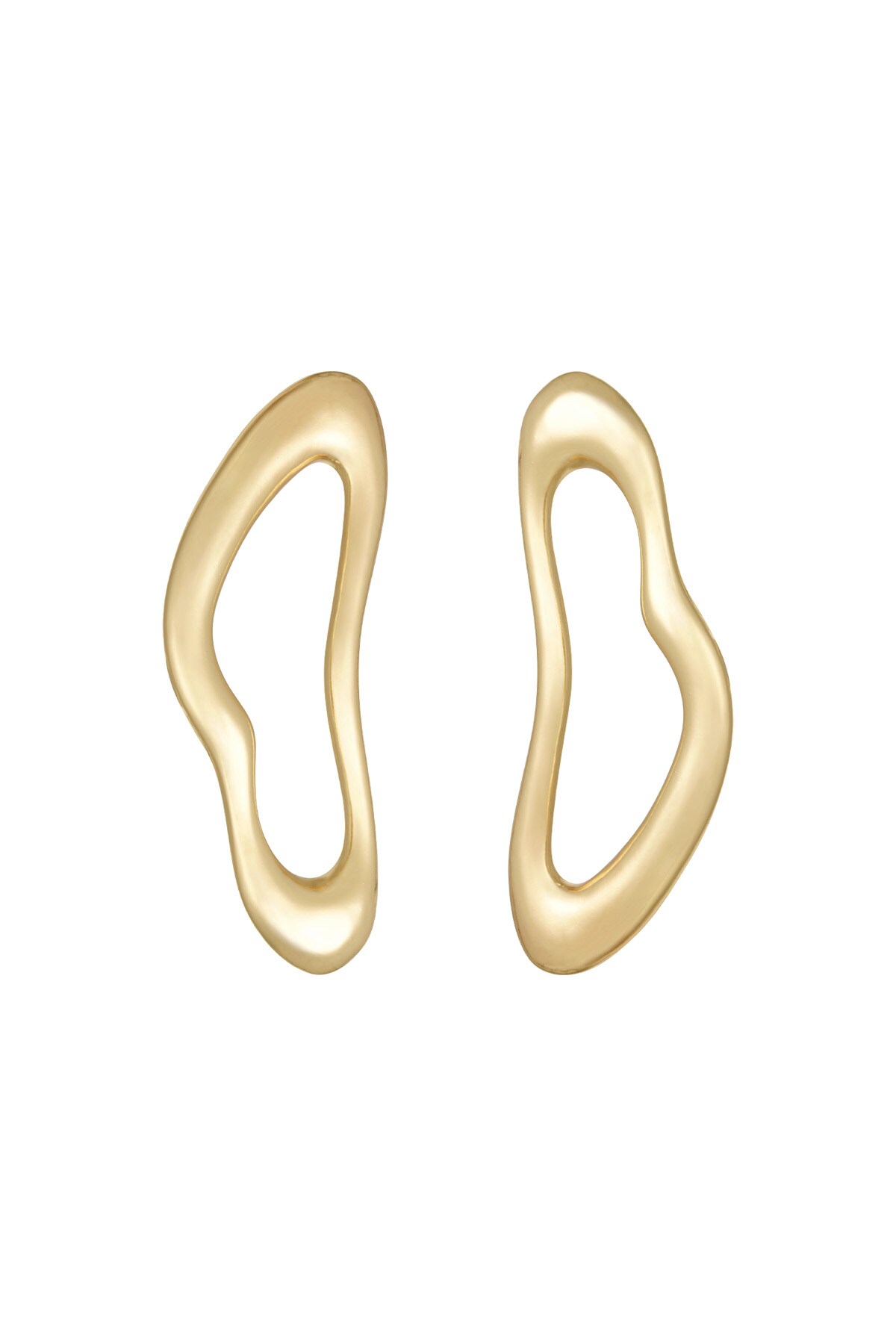 Dazzling drama earrings - Gold color h5 