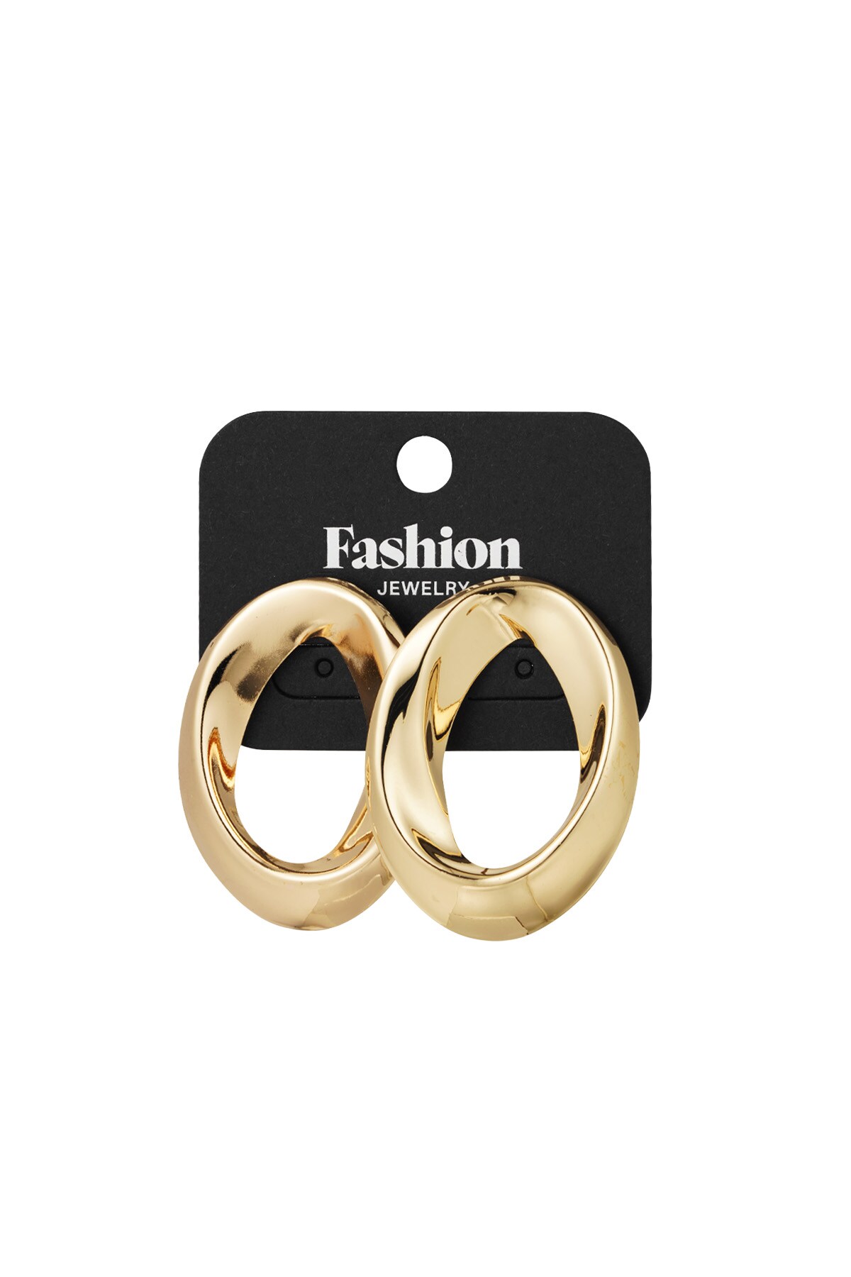 Open Ring earrings - Gold color Picture3