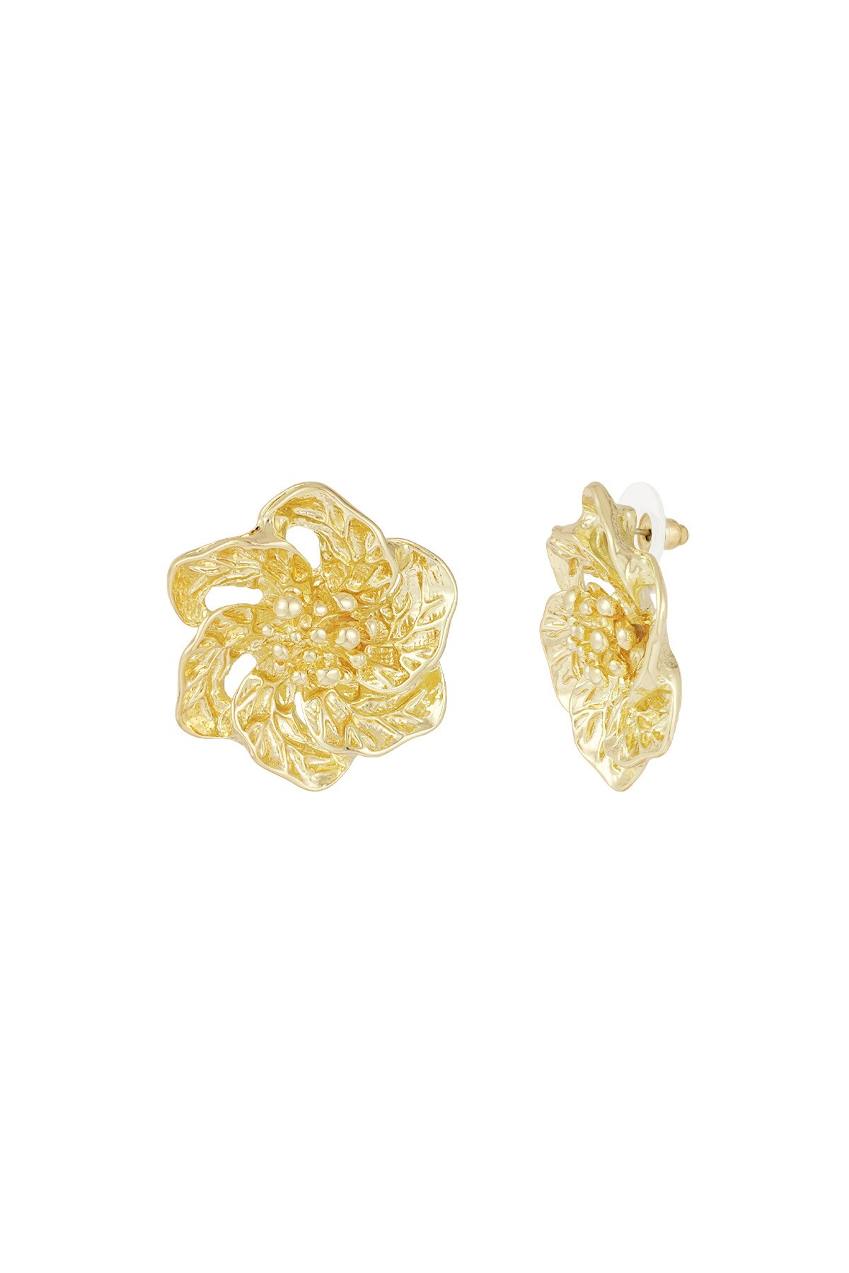 Luminous flower earrings - Gold color h5 