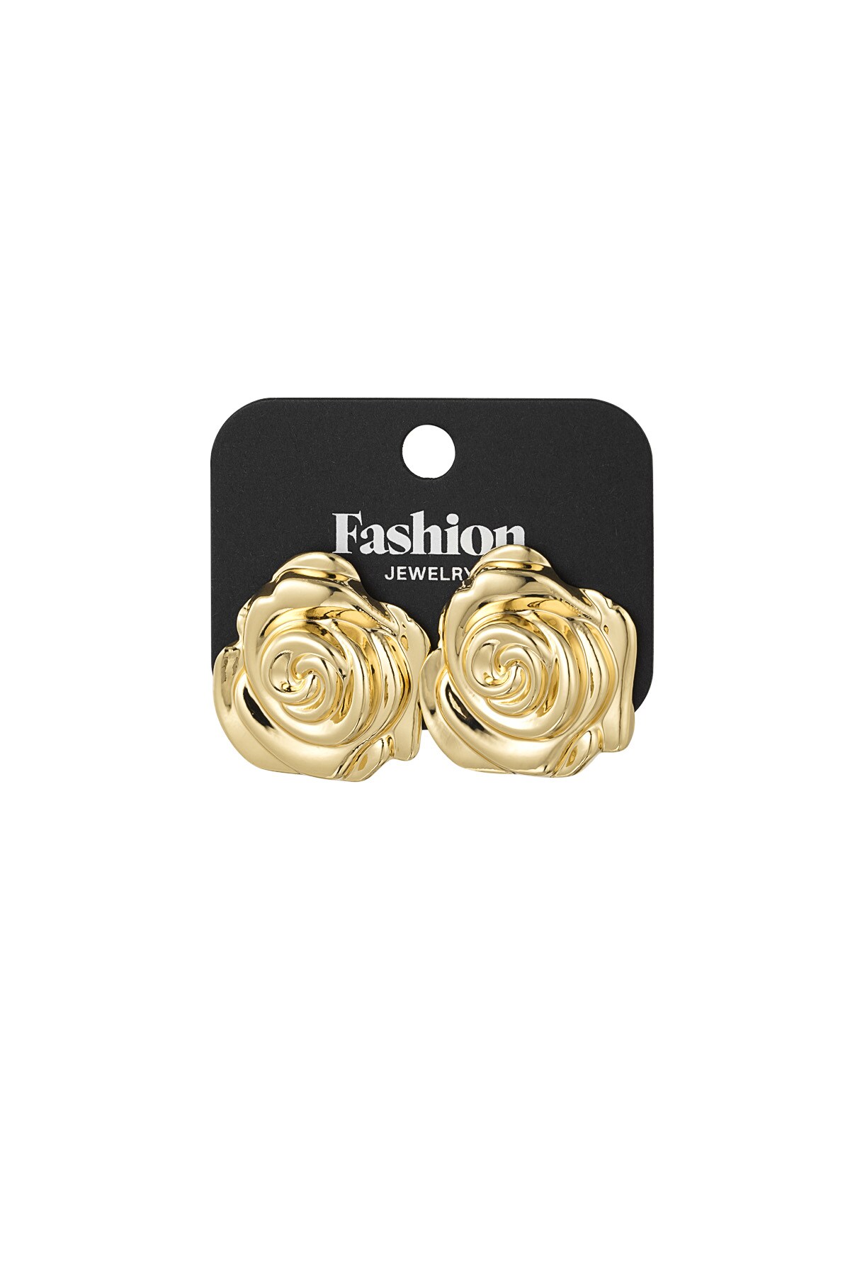 Wild rose earrings - Gold color h5 Picture3