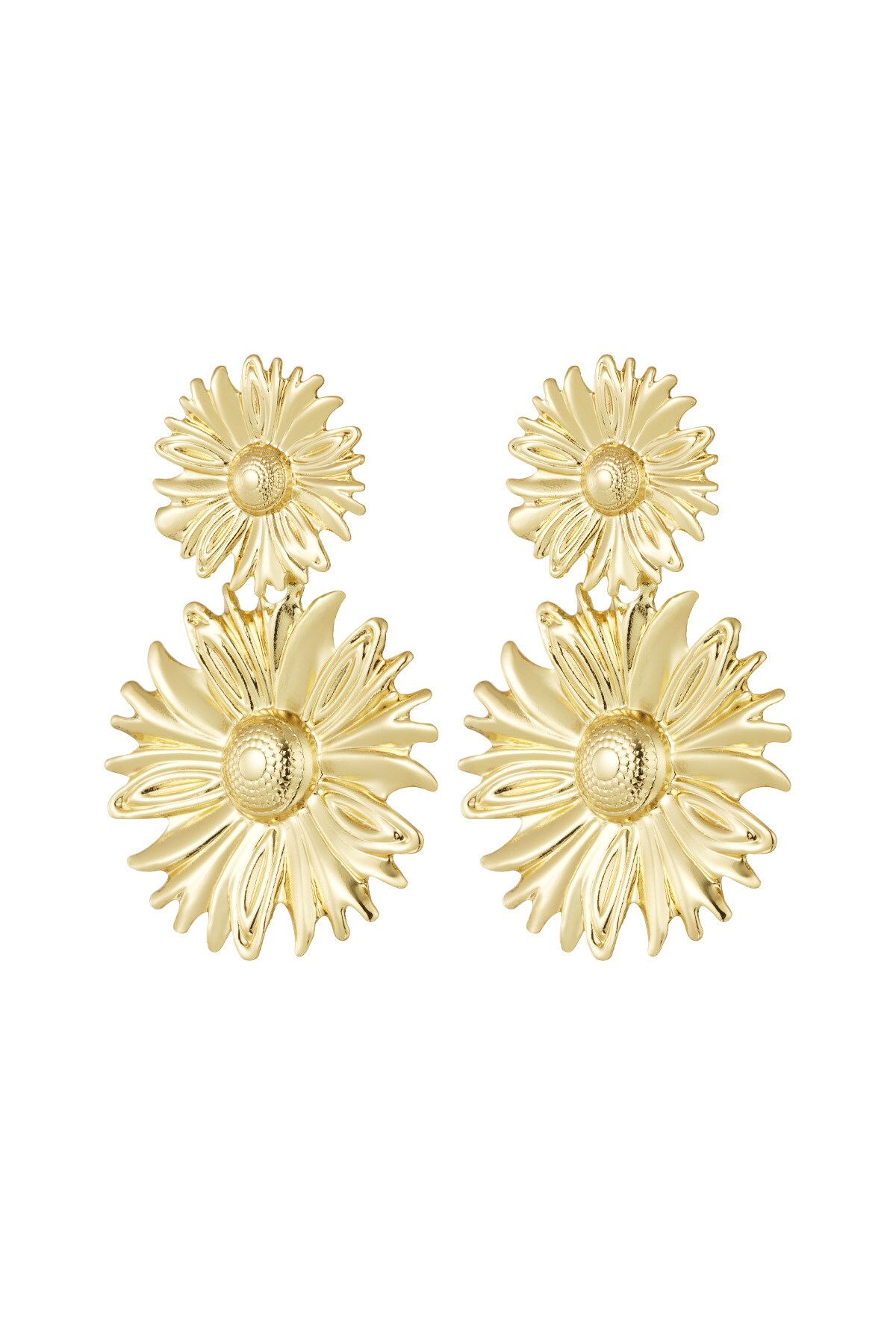 Earrings busy bouquet - Gold color h5 