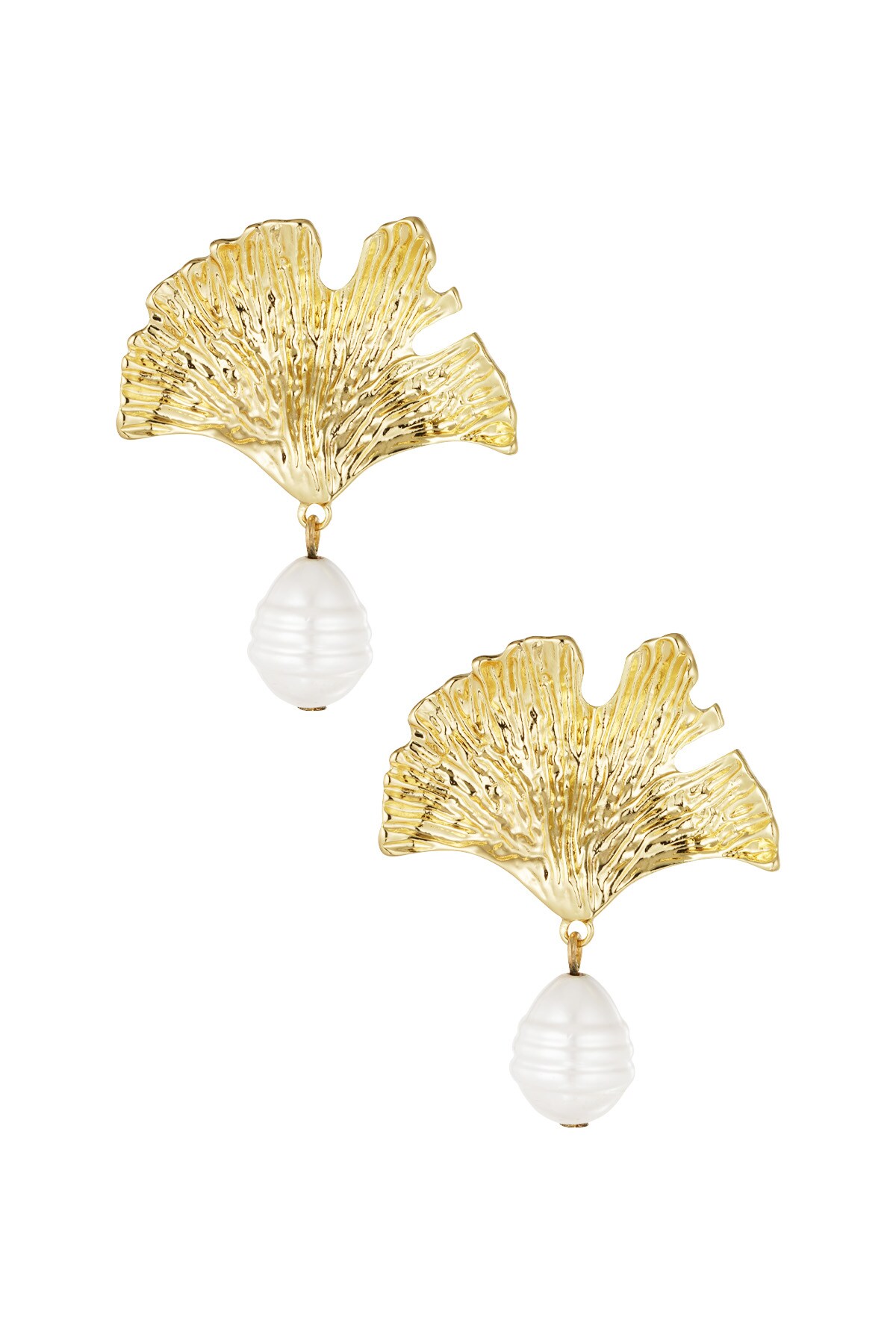 Pearl essence earrings - Gold color h5 