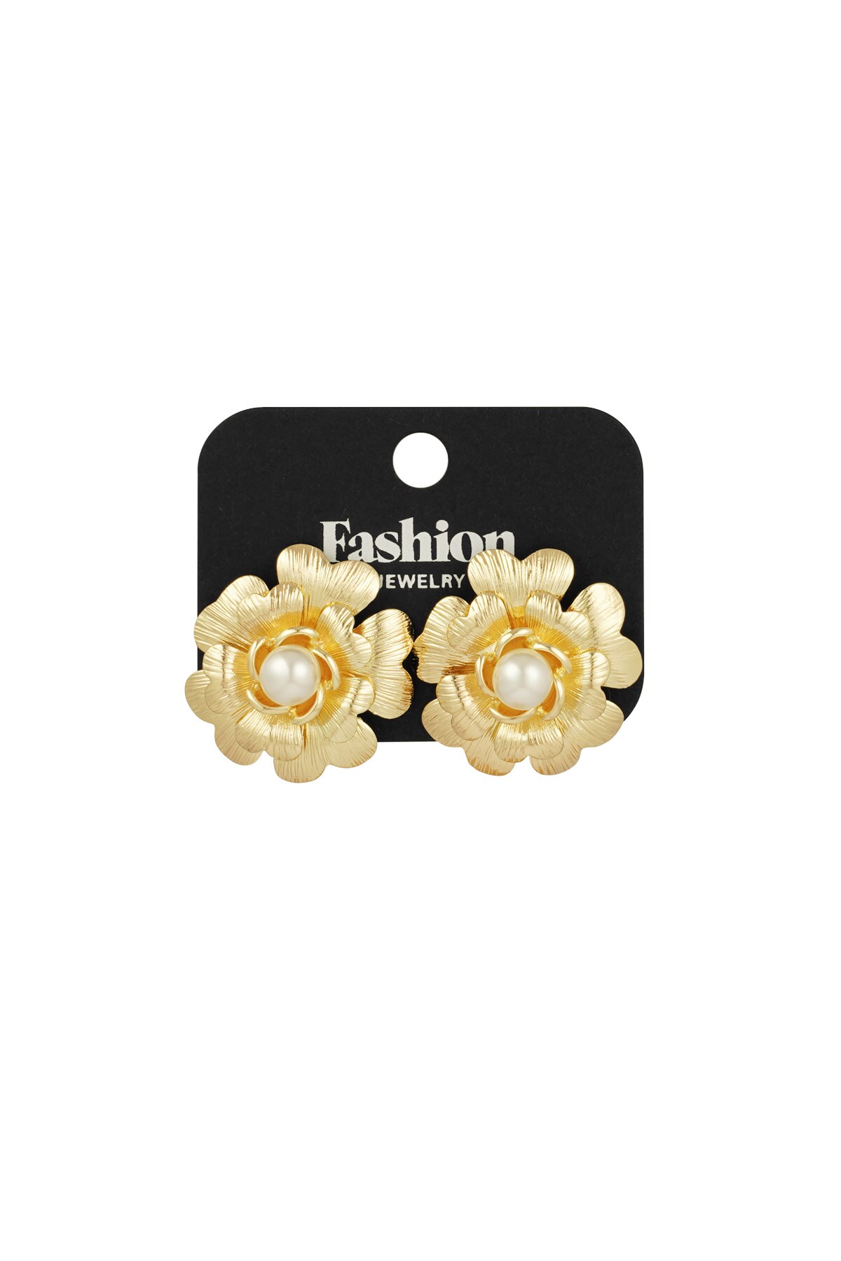 Pearly Bloom earrings - Gold color Picture3