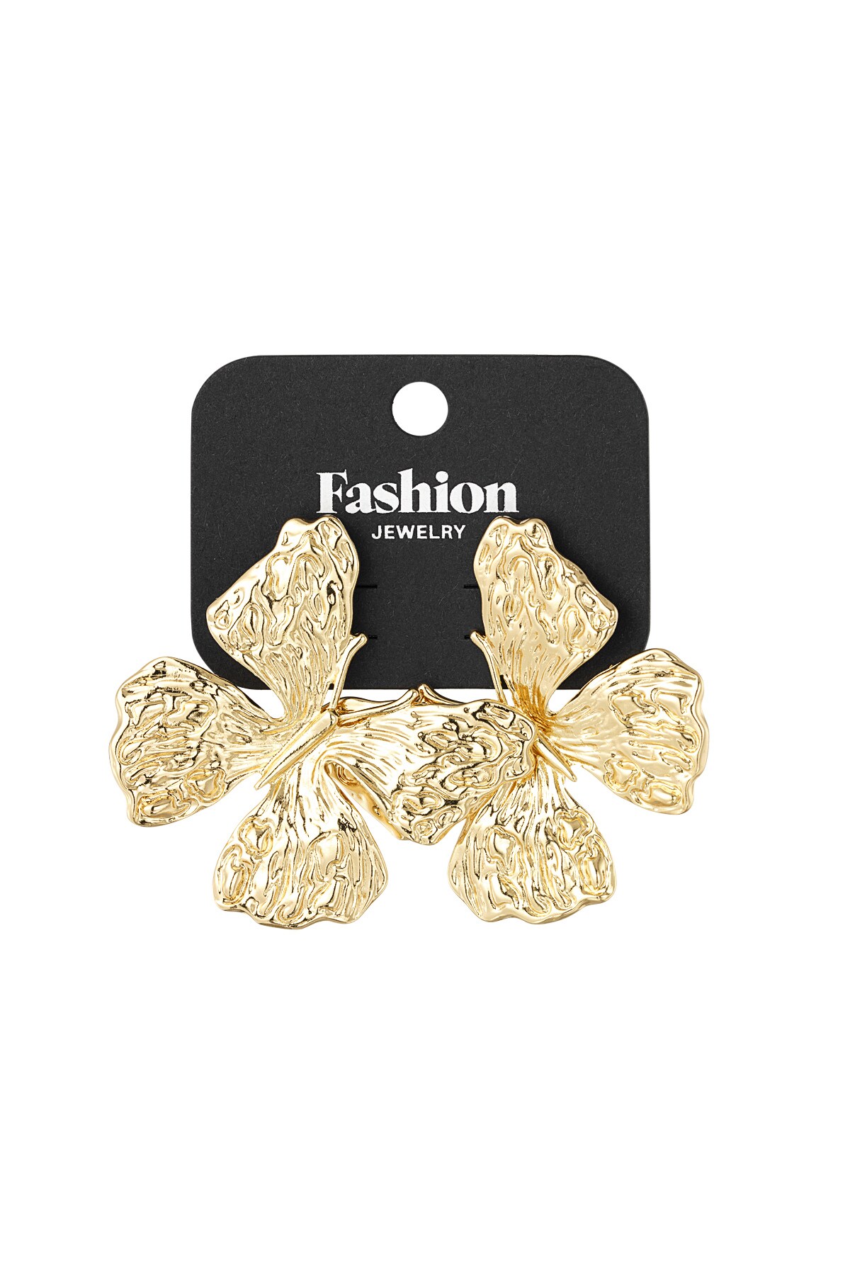 Earrings butterfly business - Gold color h5 Picture3