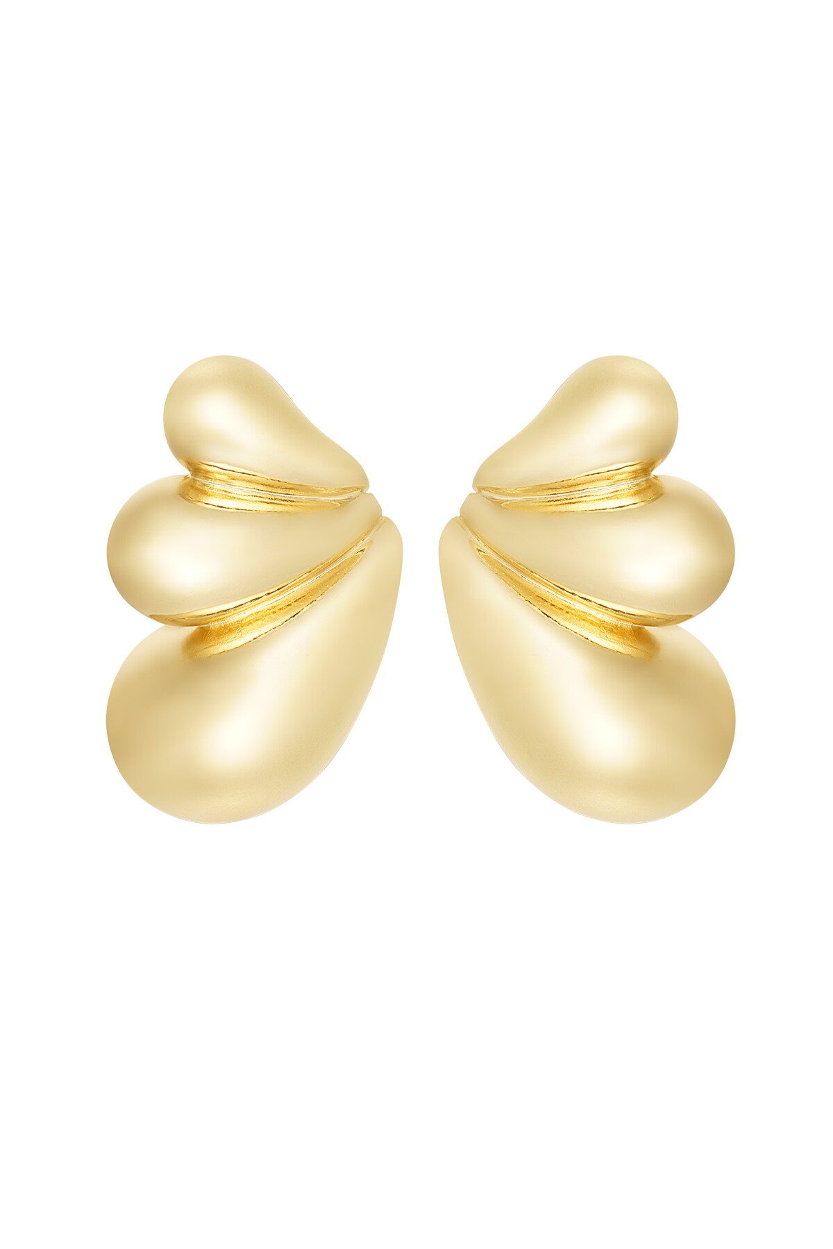 Dew drops earrings - Gold color h5 