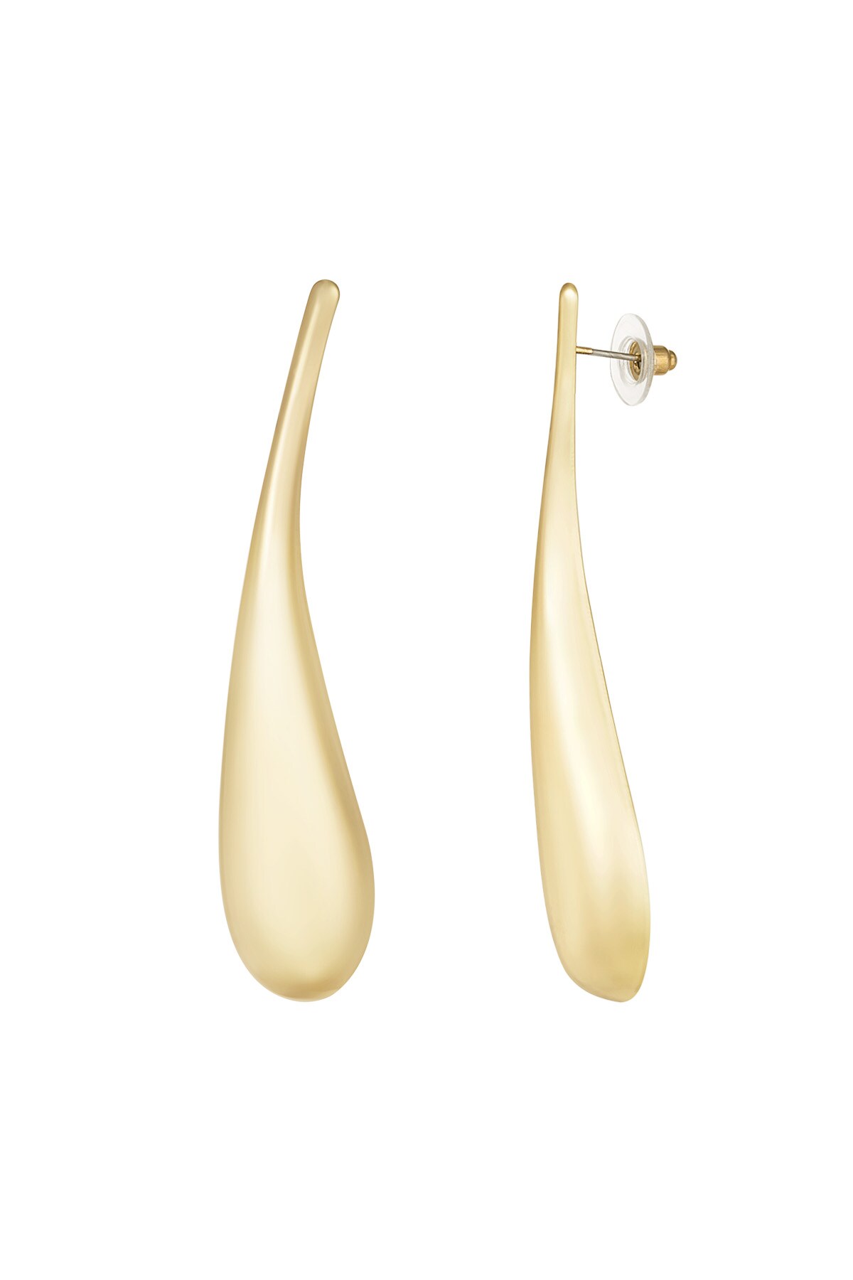 sleek drops earrings - Gold color h5 