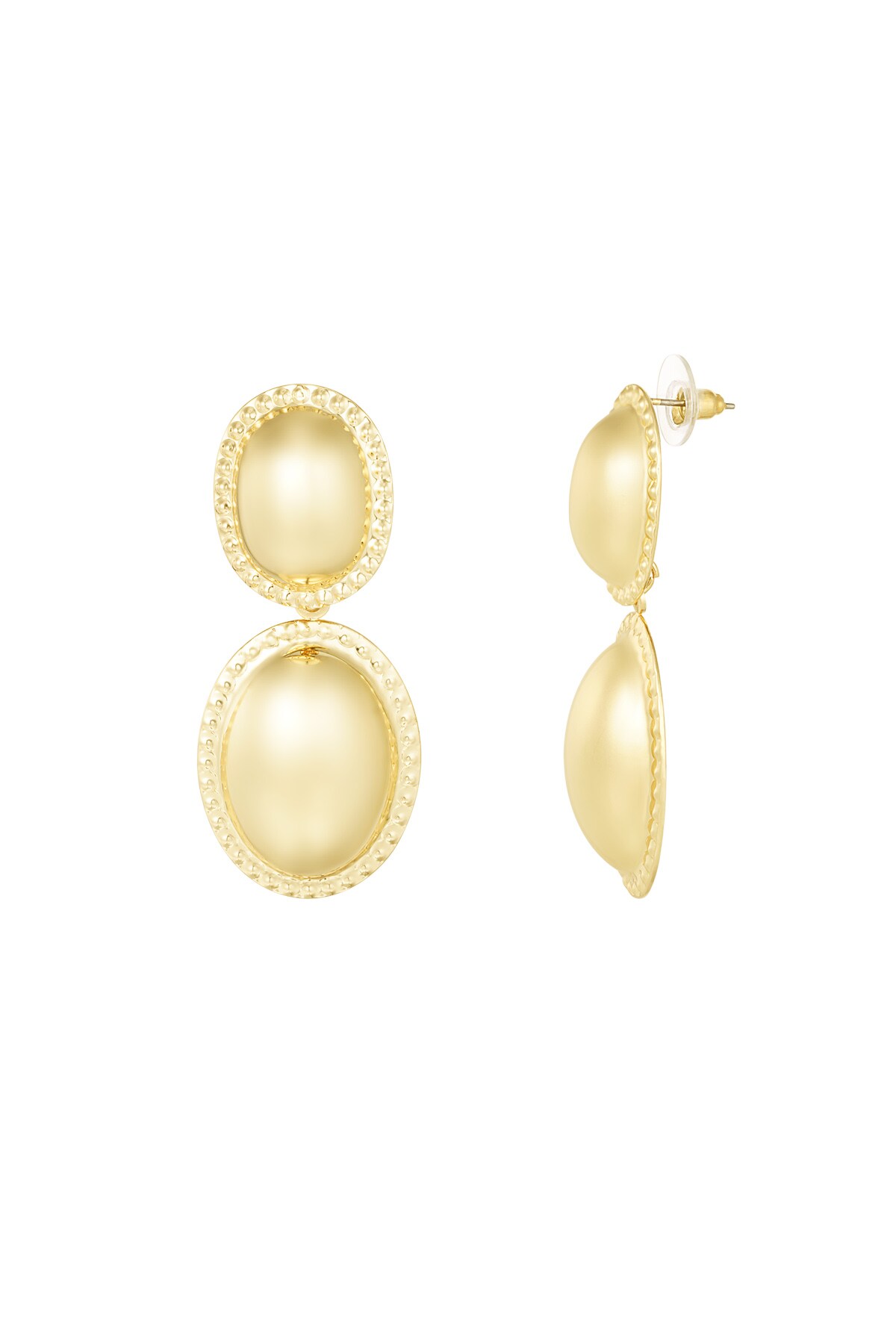 Double delight earrings - Gold color h5 