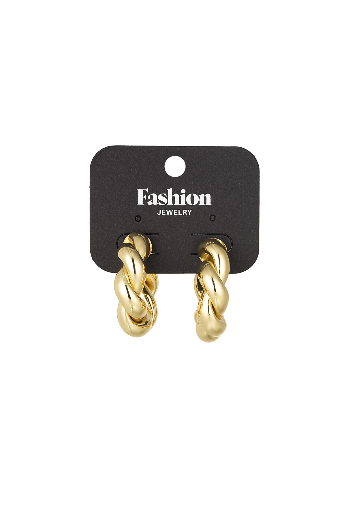 Twisted wonder earrings - Gold color h5 Picture3