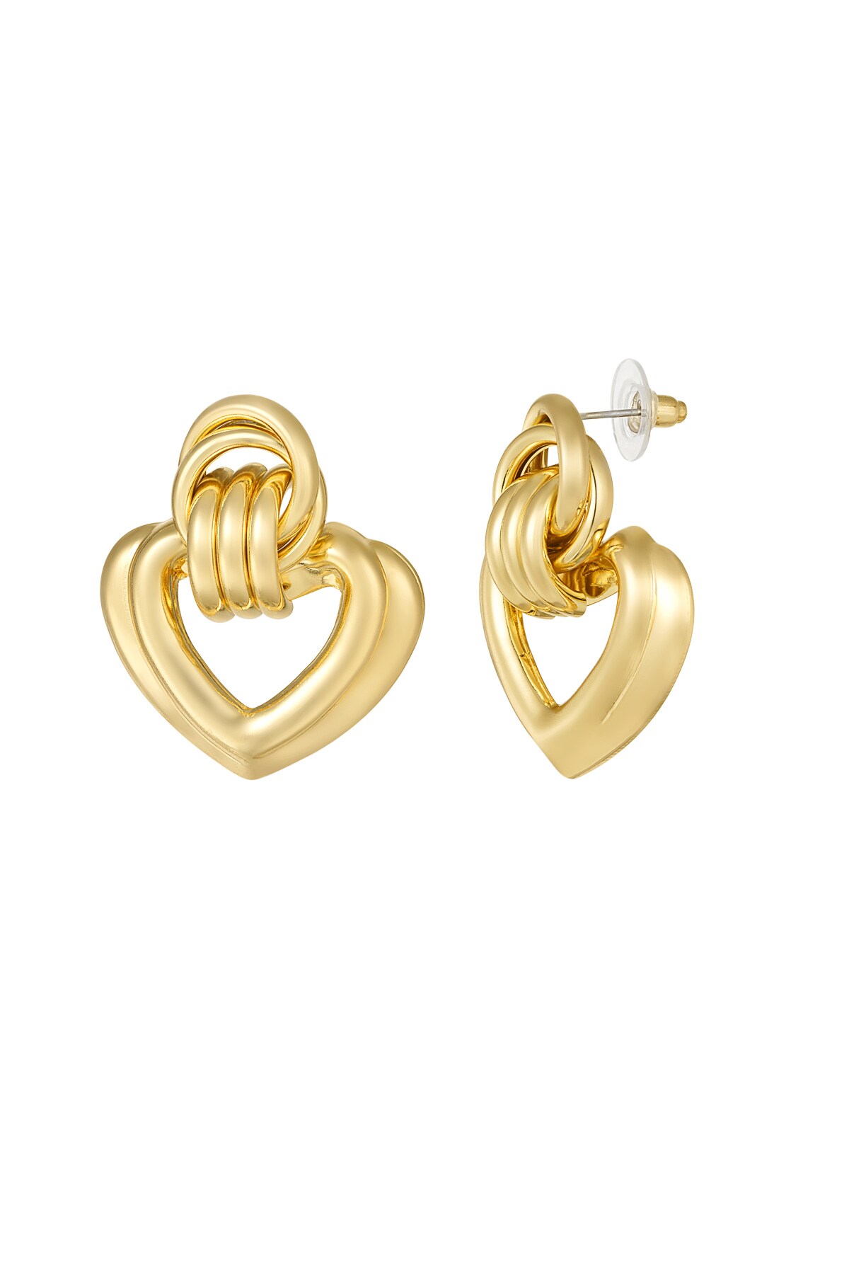 My Heart is Yours earrings - Gold color h5 