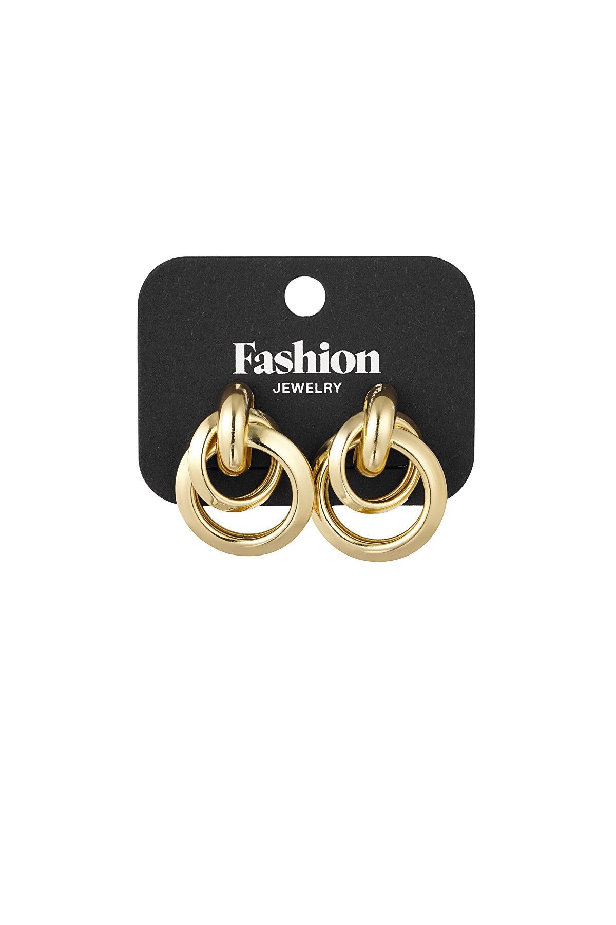 Round and Round earrings - Gold color Picture3