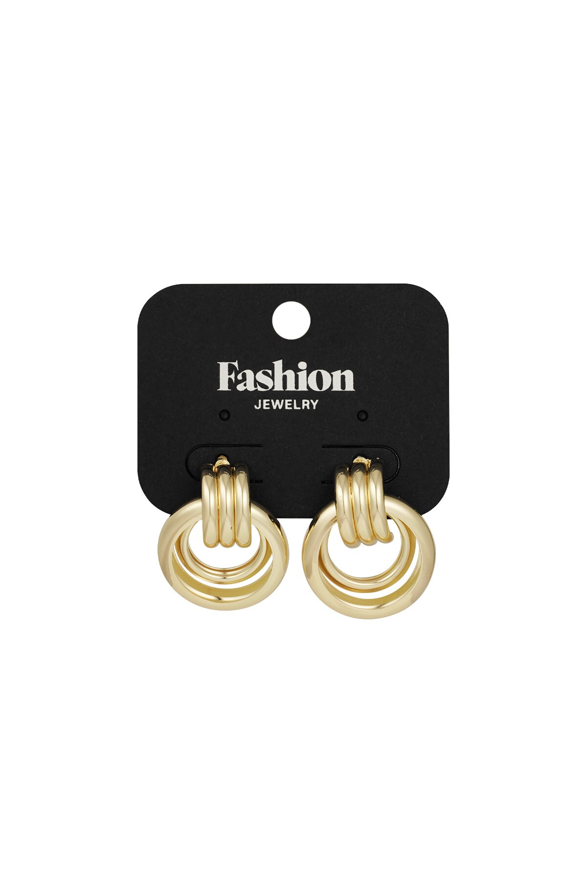 Funky flash earrings - Gold color h5 Picture2