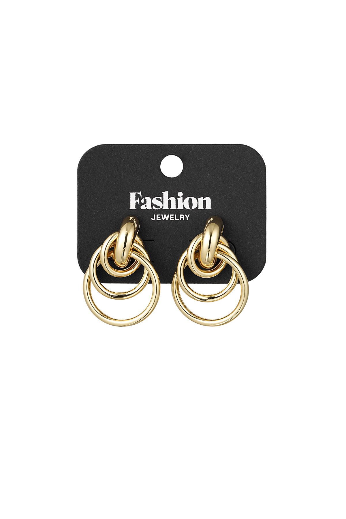 Eternal Circles earrings - Gold color h5 Picture3