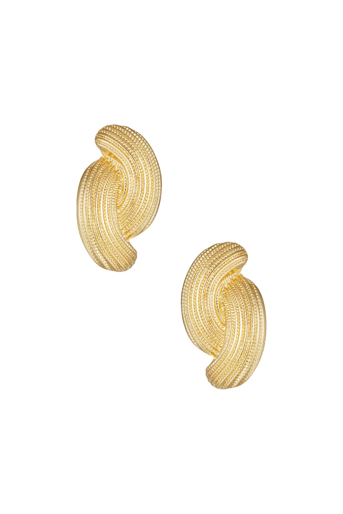 Earrings radiant rebel - Gold color h5 