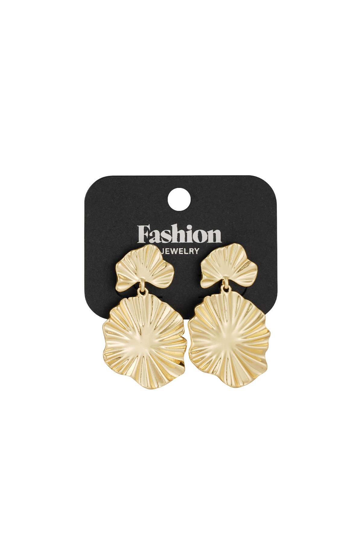 Chic Circles earrings - Gold color h5 Picture2