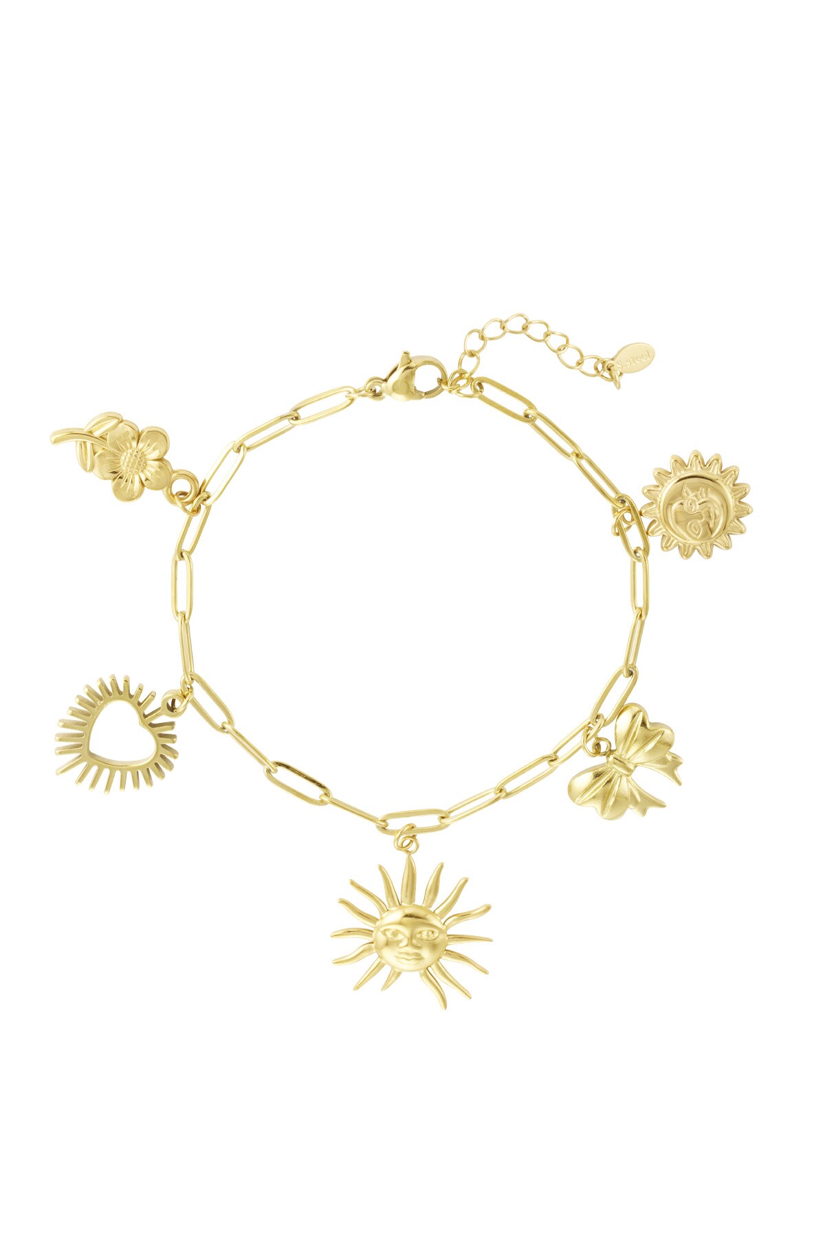 Charm bracelet sunshine fever - Gold color 