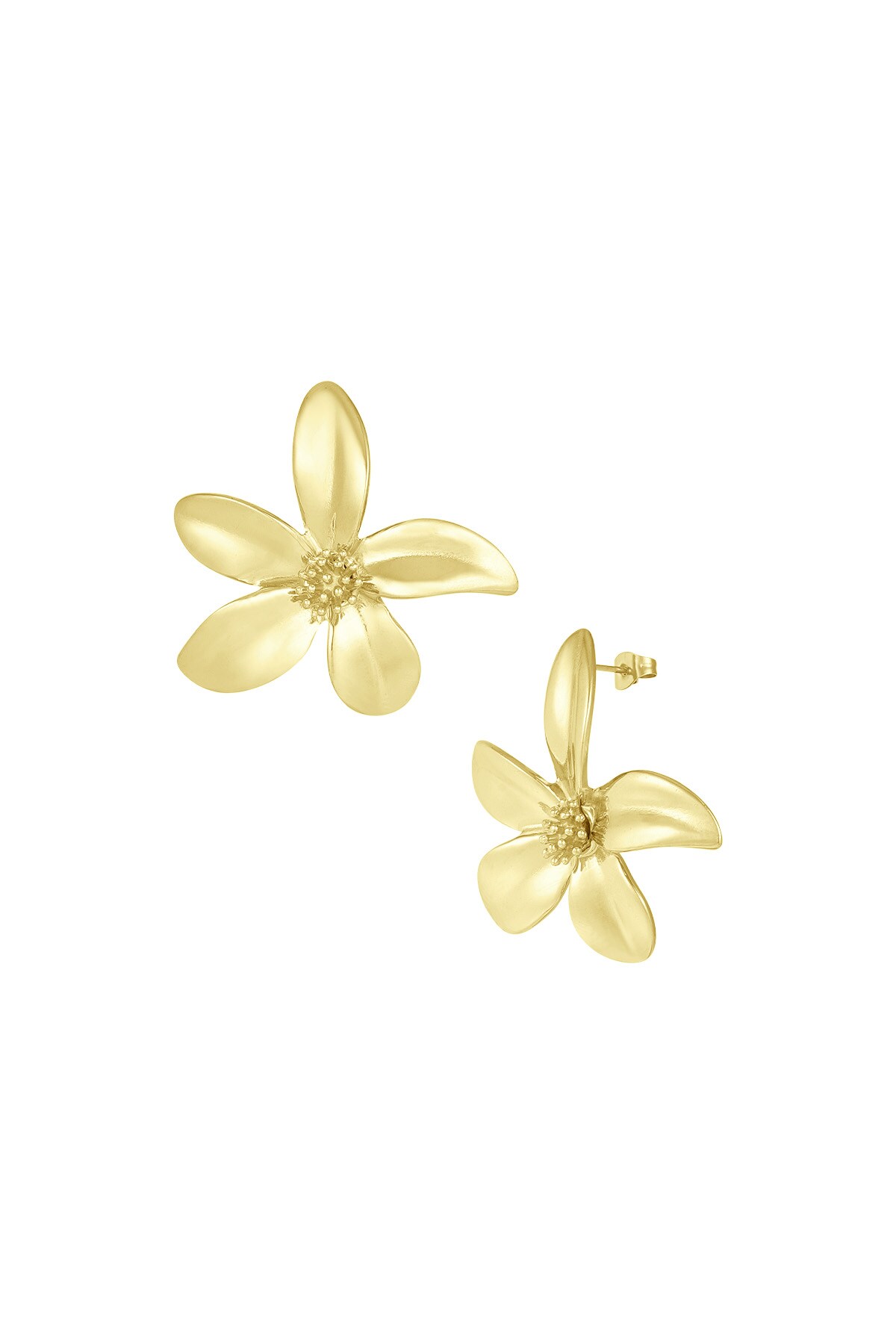 Blooming grace earrings - Gold color h5 