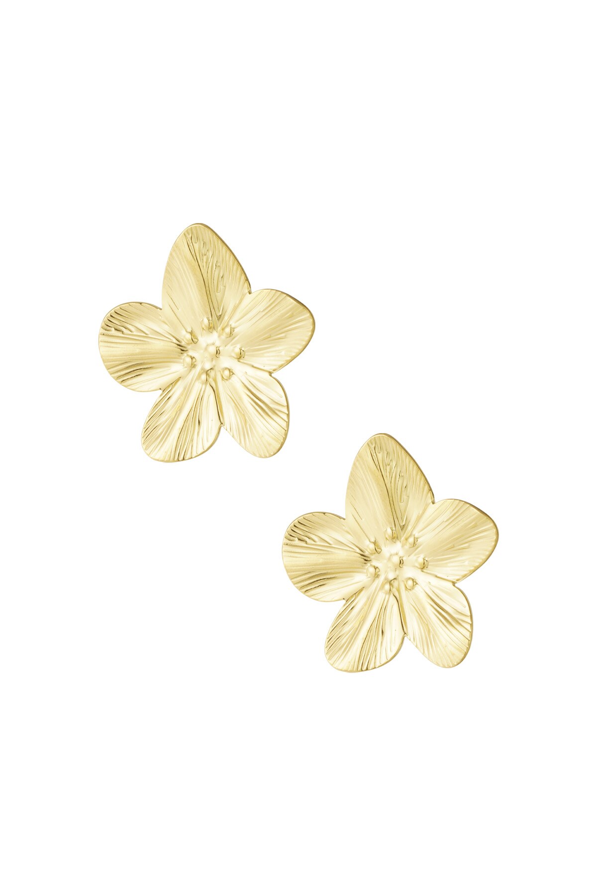 Earrings petal pop - Gold color h5 