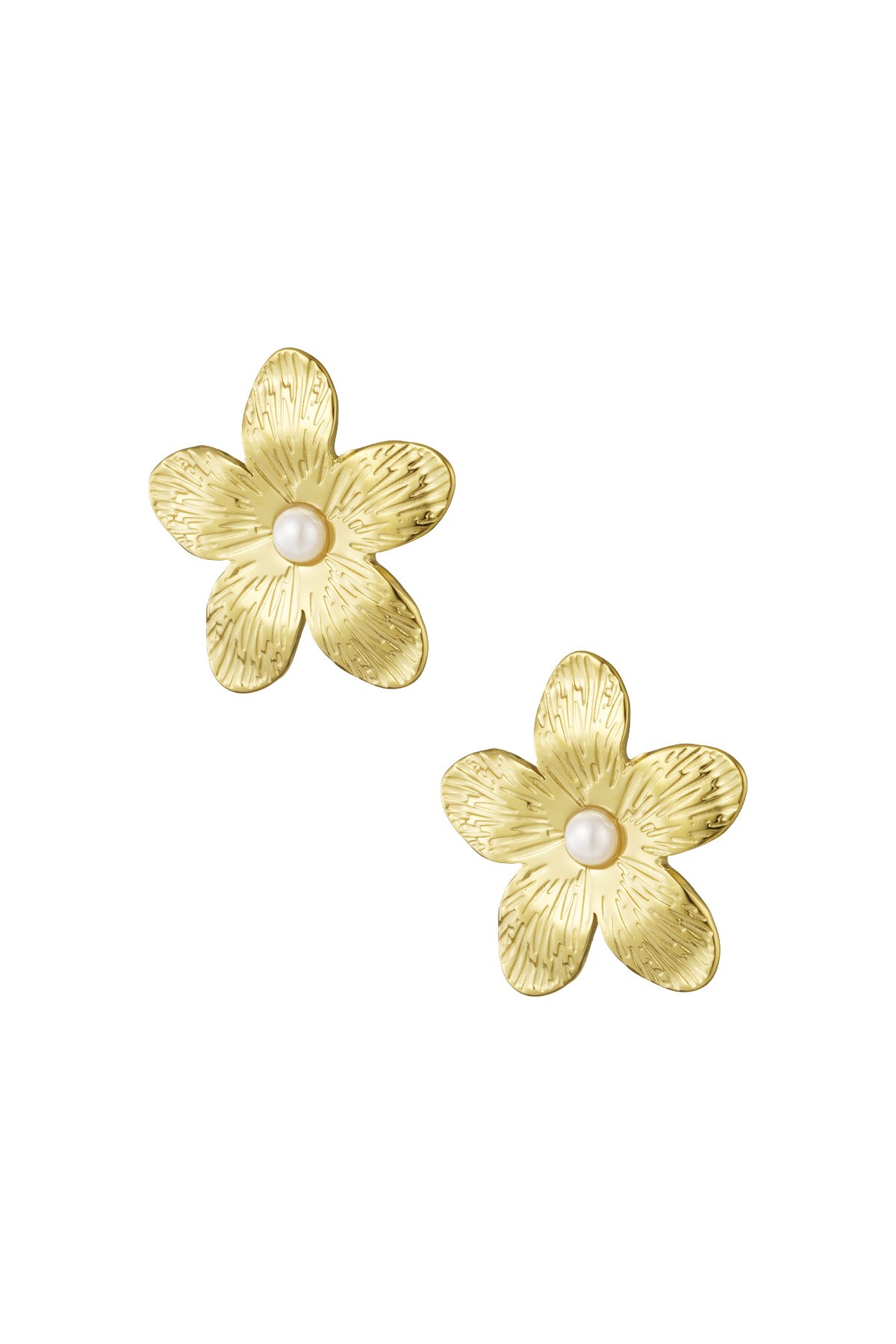 Earrings blossom burst - Gold color h5 