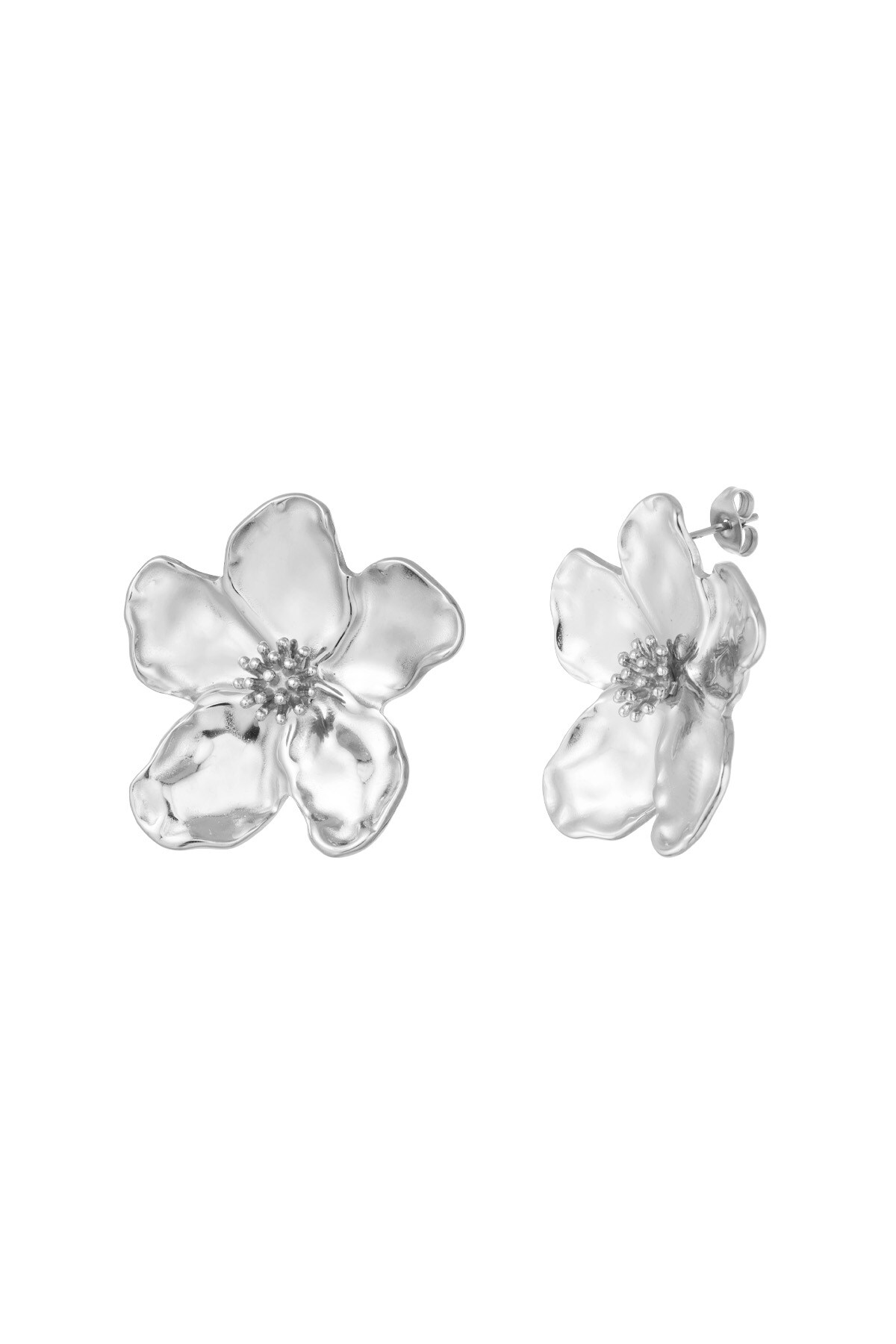 Earrings oopsie daisy - Silver color h5 